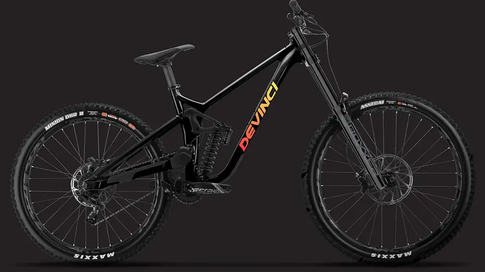BICICLETA MTB DEVINCI CHAINSAW DH BLACK FUZZY 2024  2