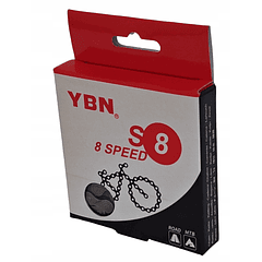 CADENA YBN 8 VEL S8 SILVER 116L
