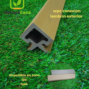 Moldura Esquinero para lambrin exterior color Ipe - precio por pieza