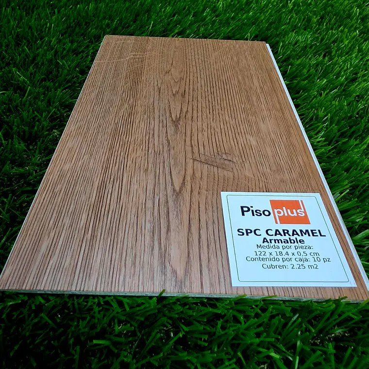 Piso SPC color Caramel Precio por m2 1