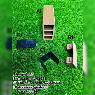 Accesorios para Vigas Precio por pieza