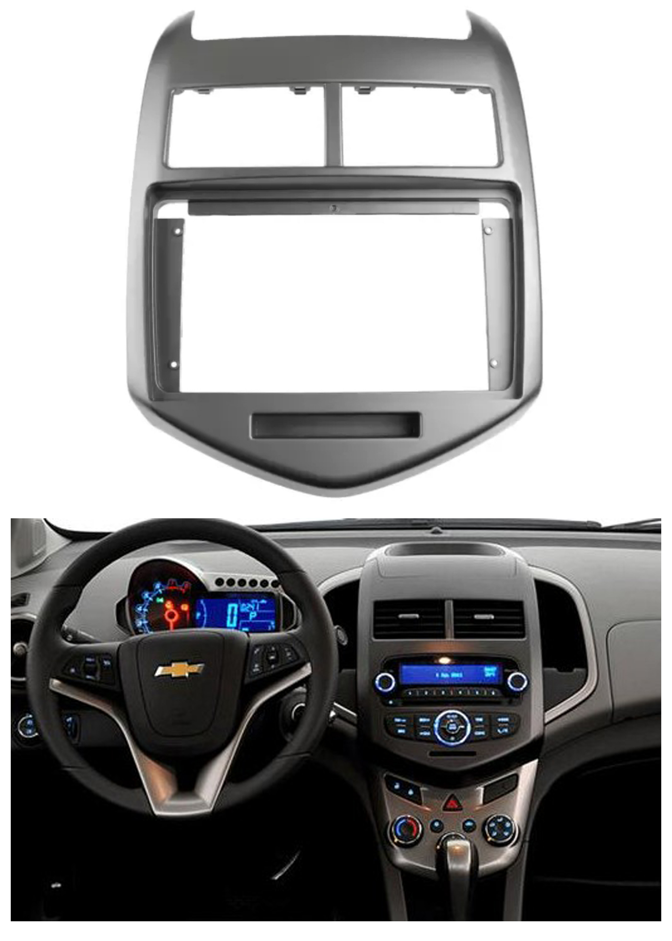 Bisel Adaptador Radio 9 Pulgadas Chevrolet Sonic 1
