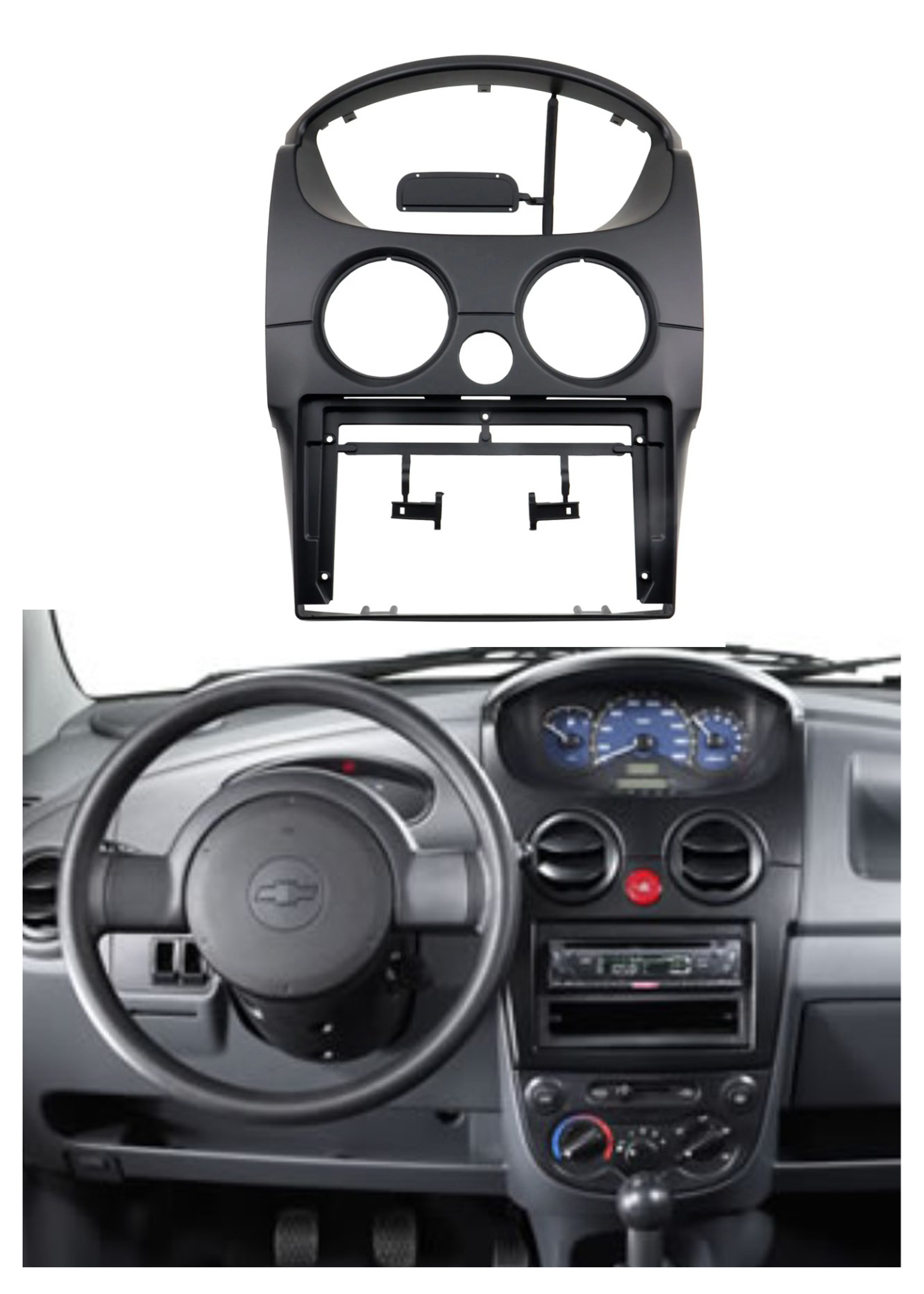 Bisel Adaptador Radio 9 Pulgadas Chevrolet Spark 1