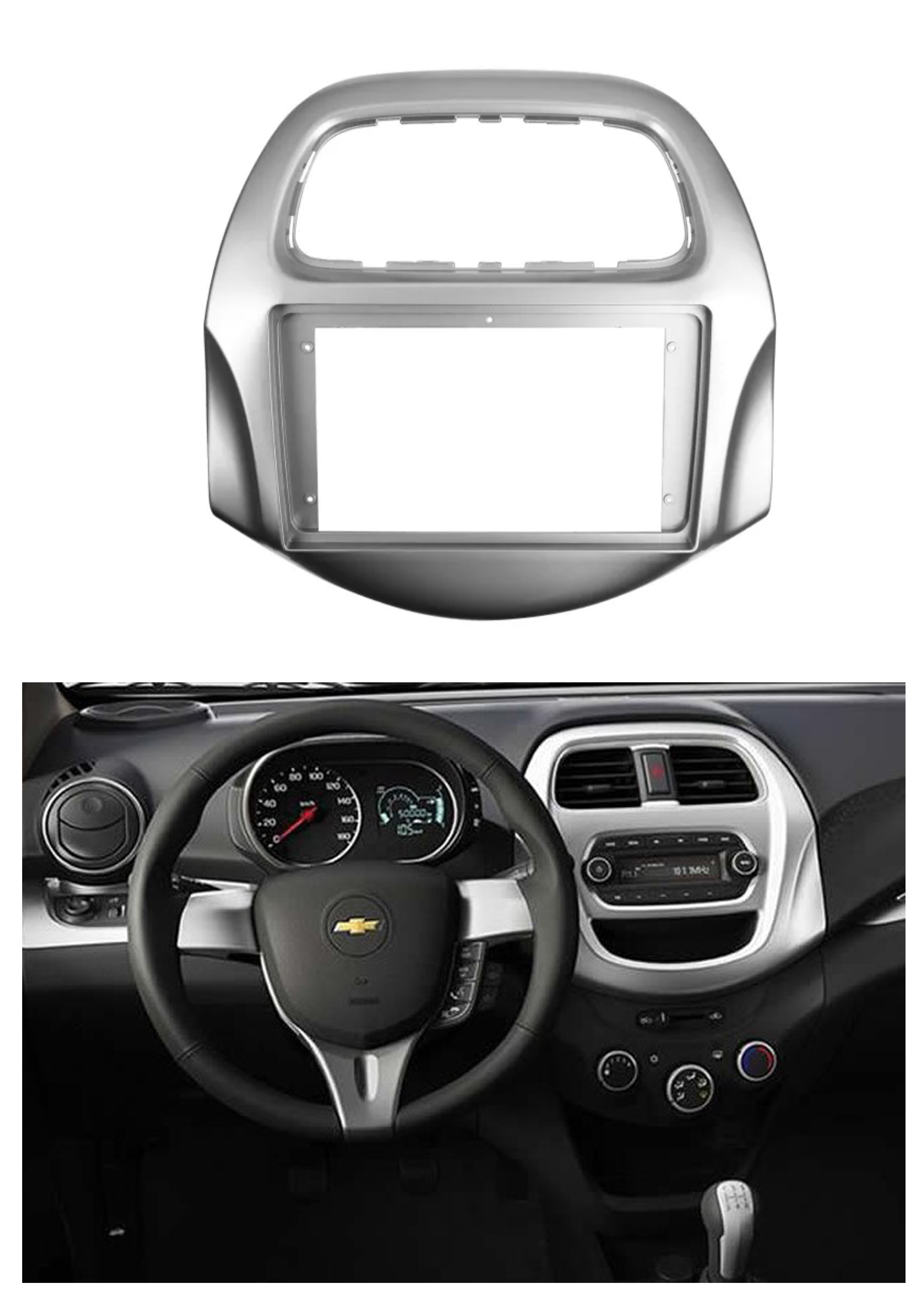 Bisel Adaptador Radio 9 Pulgadas Chevrolet Spark 1