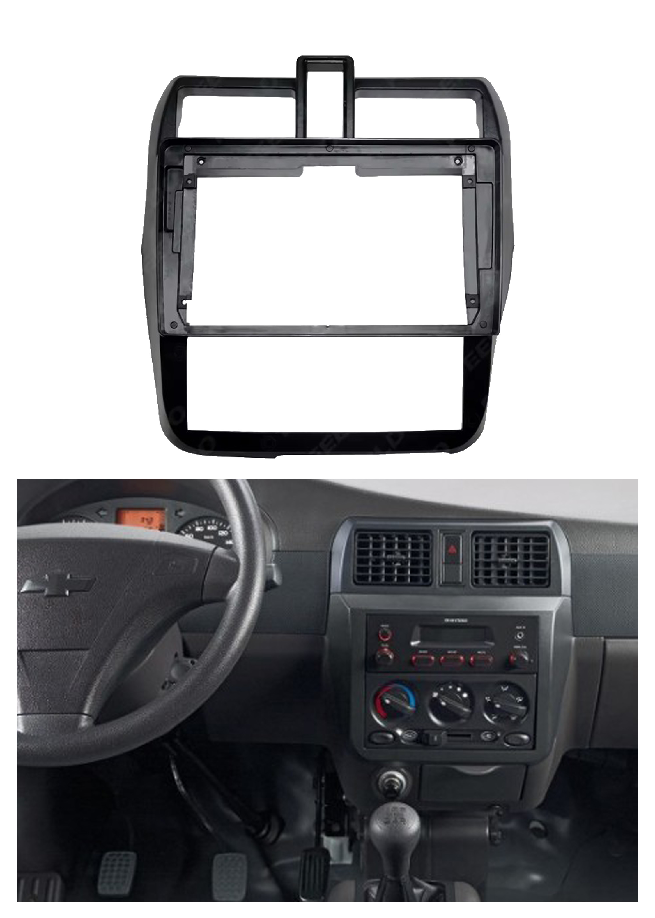 Bisel Adaptador Radio 9 Pulgadas Chevrolet N300 2