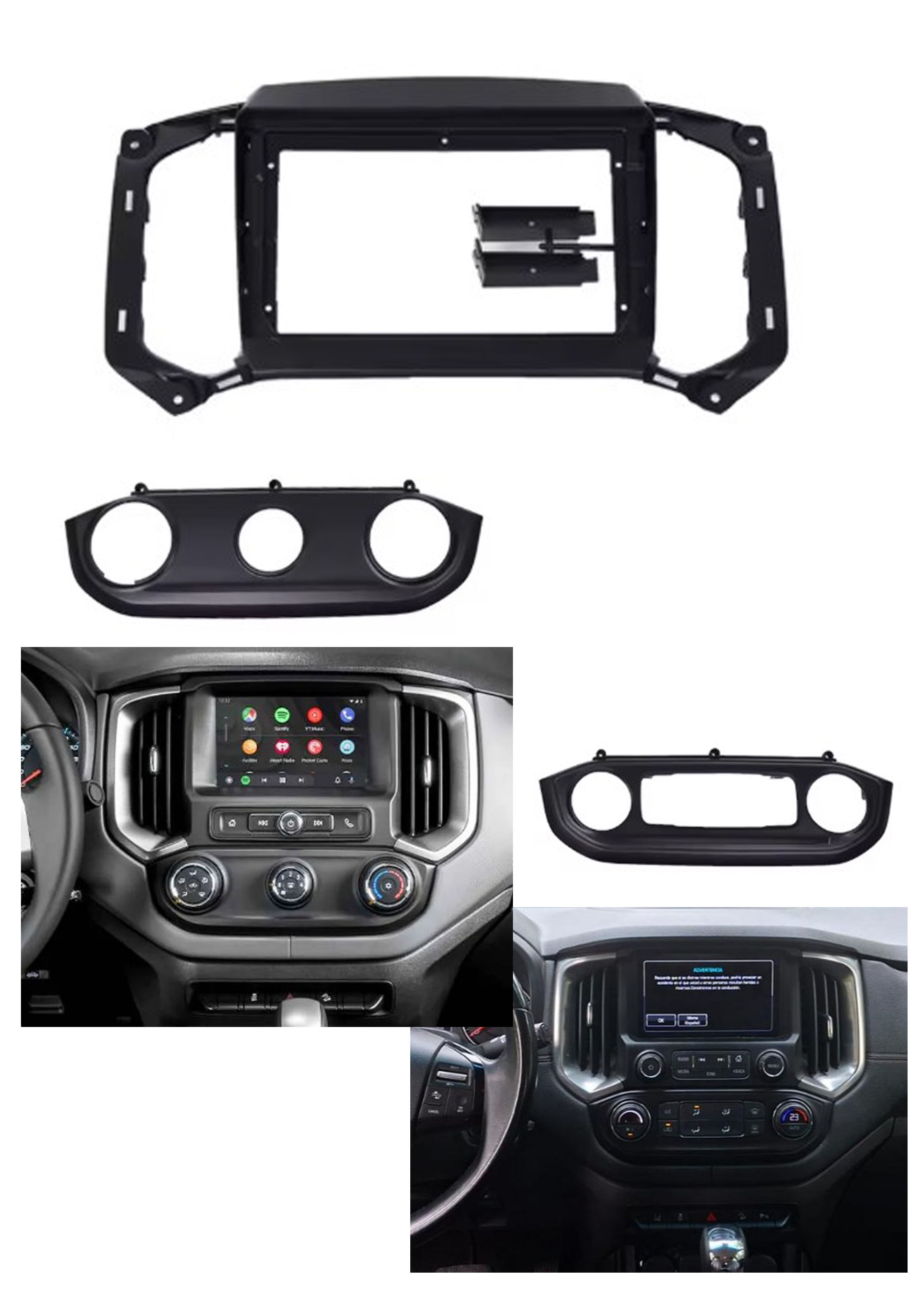 Bisel Adaptador Radio 9 Pulgadas Chevrolet Trailblazer Colorado 1