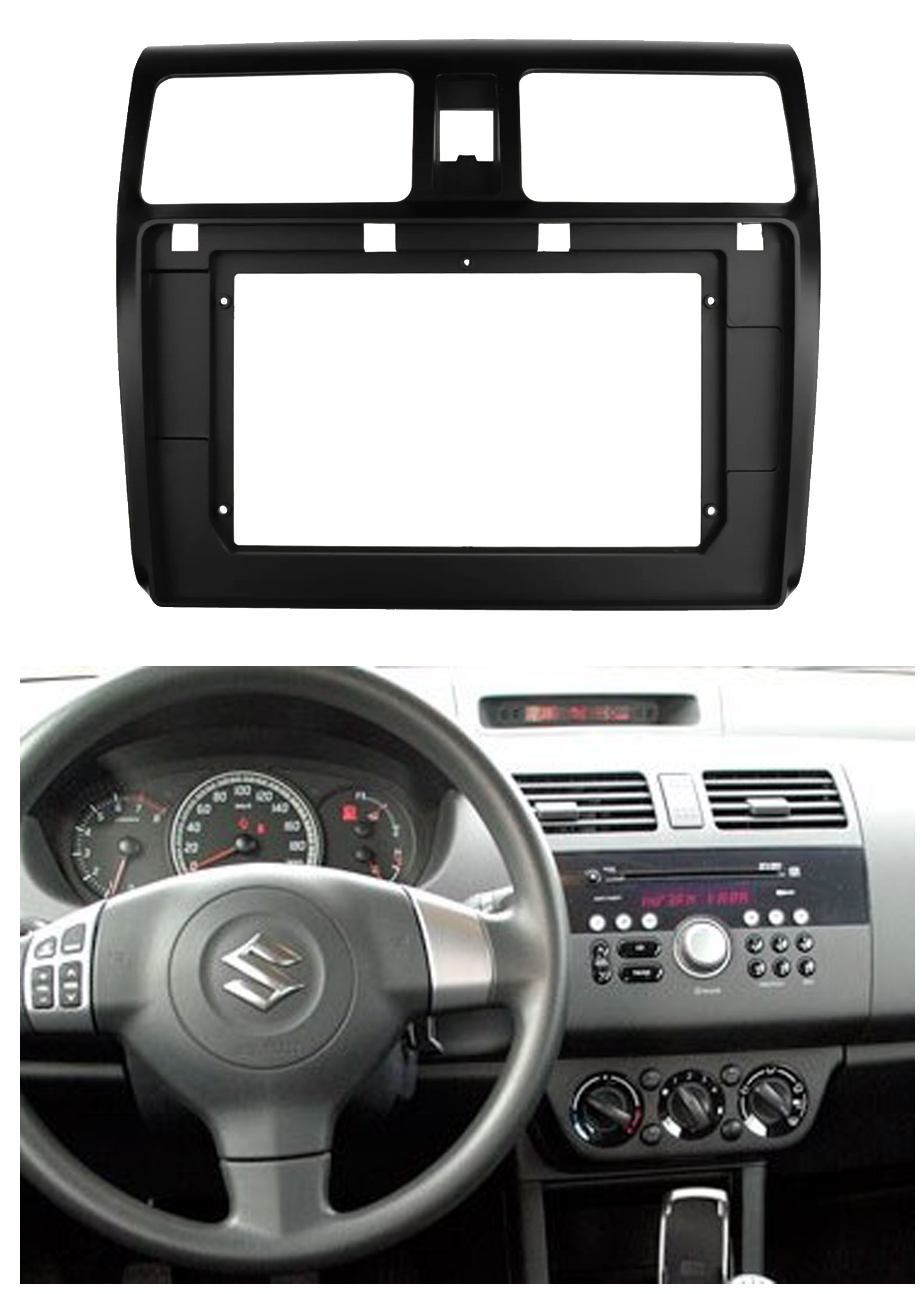 Bisel Adaptador Radio 9 Pulgadas Suzuki Swift Año 2004-2009 1