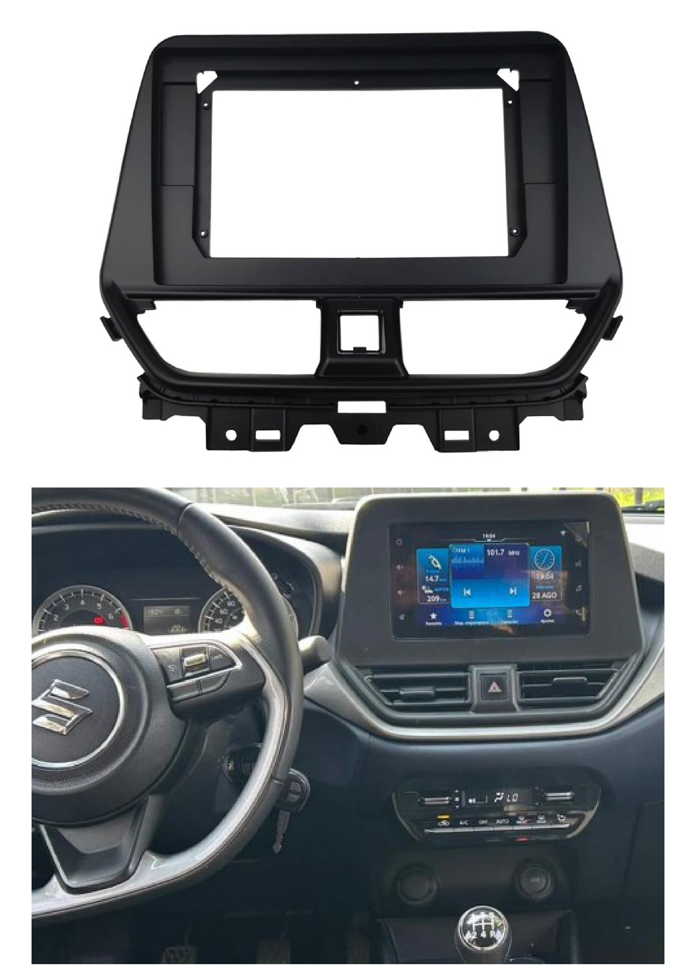Bisel Adaptador Radio 9 Pulgadas Suzuki Baleno 1