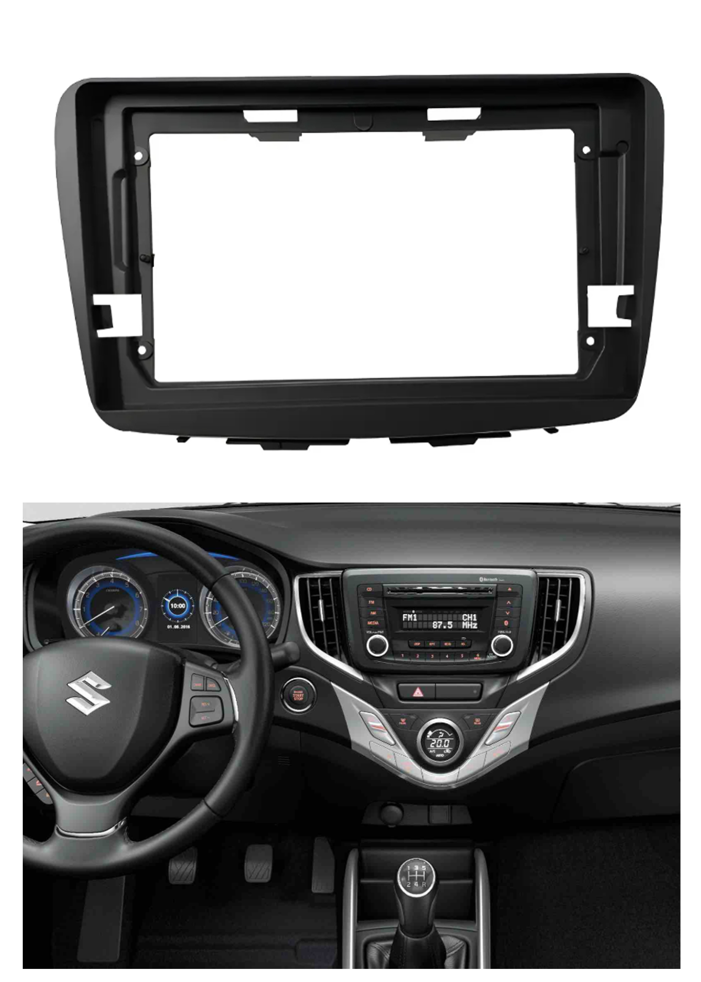 Bisel Adaptador Radio 9 Pulgadas Suzuki Baleno 1