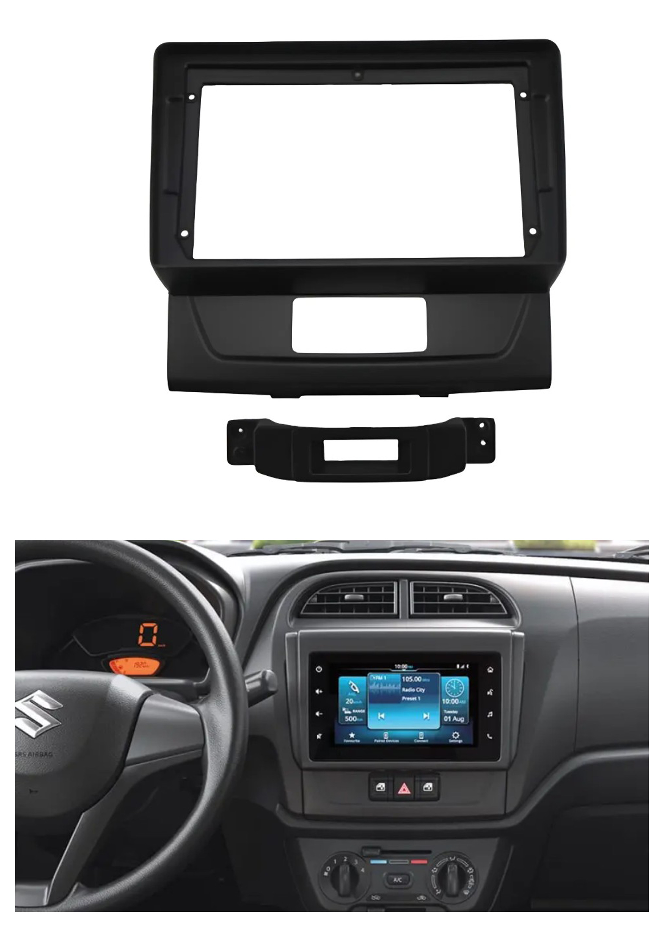 Bisel Adaptador Radio 9 Pulgadas Suzuki Alto 1