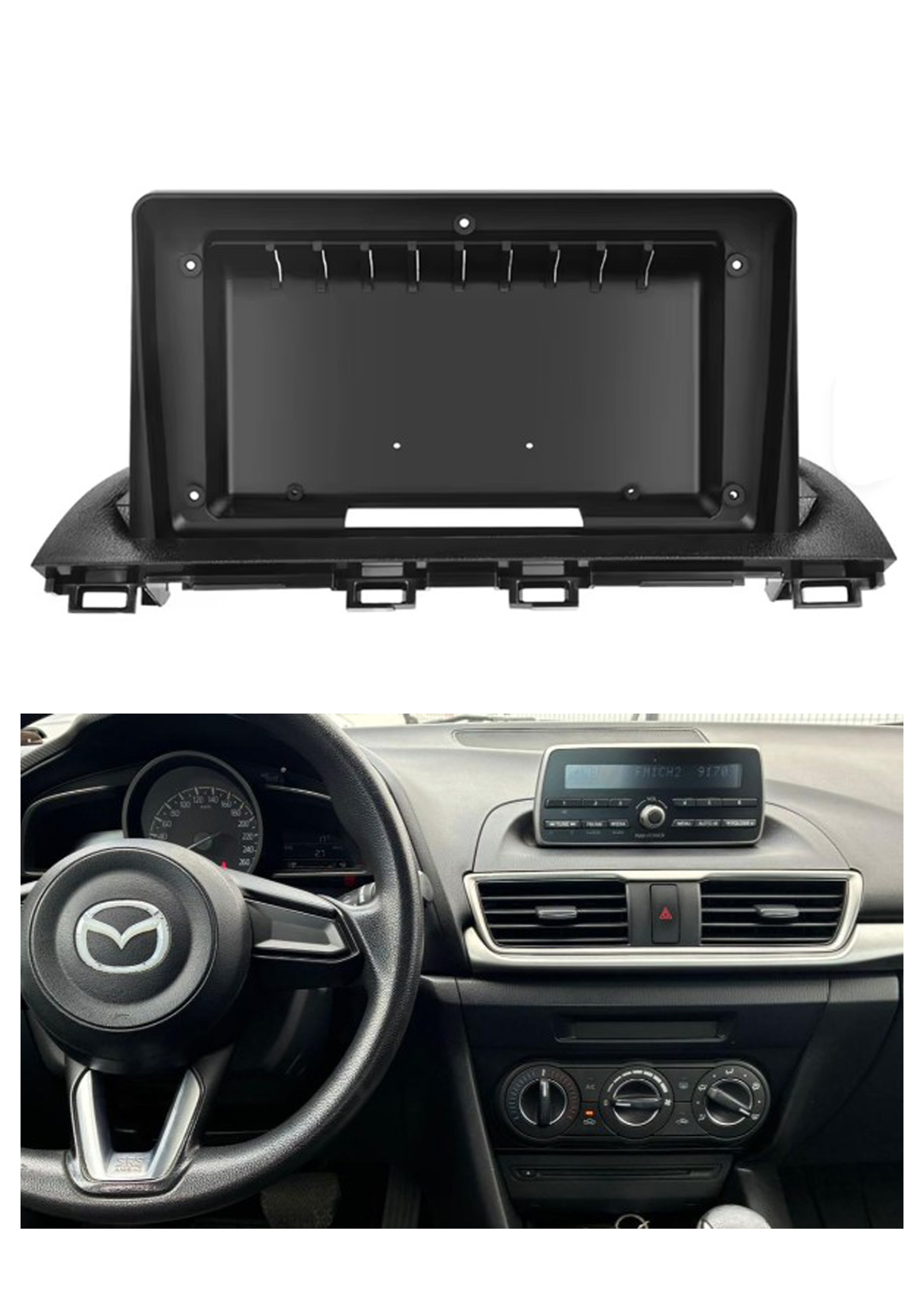 Bisel Adaptador Radio 9 Pulgadas Mazda 3 1