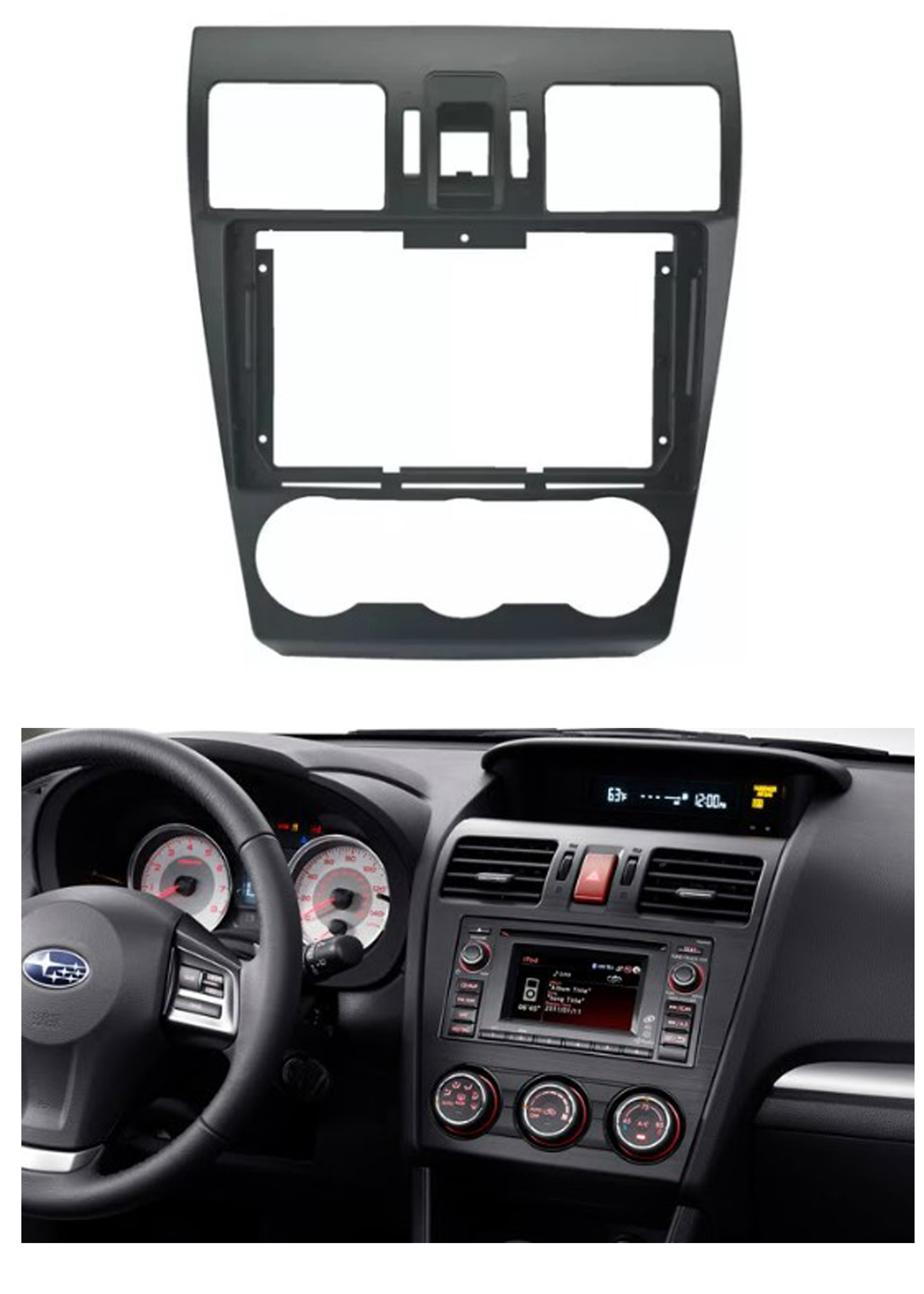 Bisel Adaptador Radio 9 Pulgadas Subaru Impreza Xv Forester 1