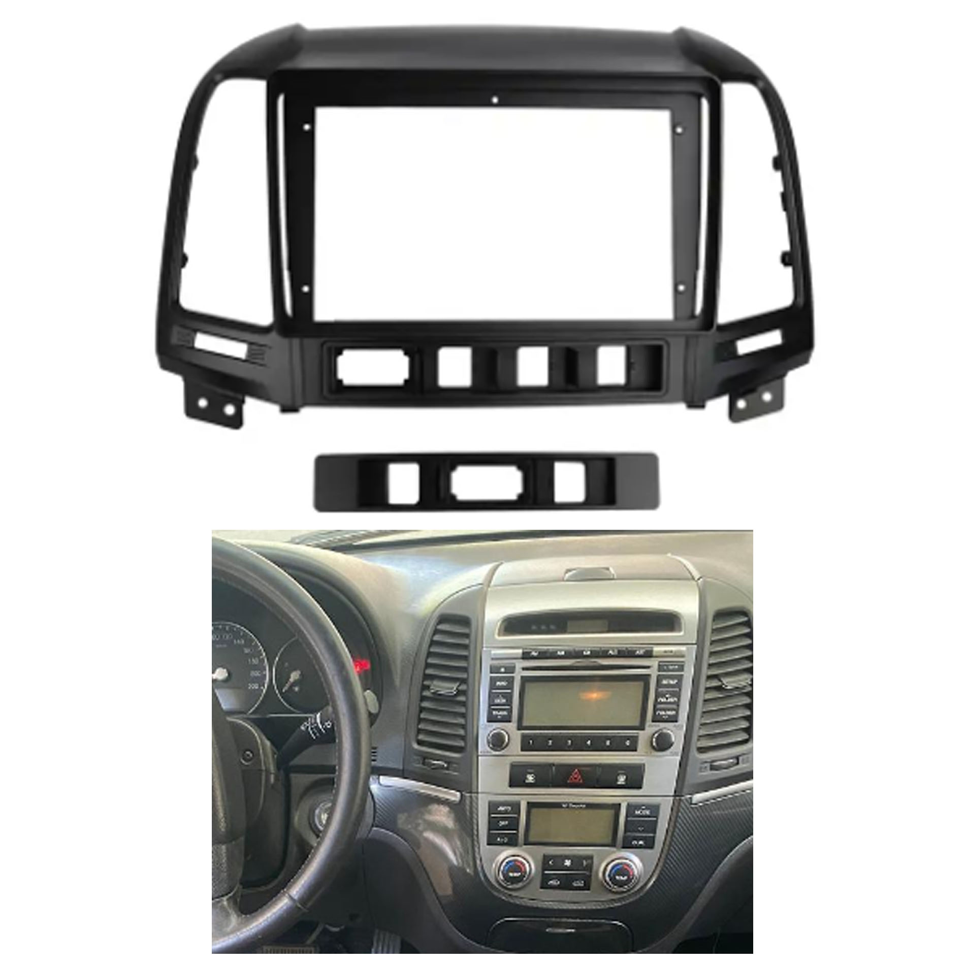 Bisel Adaptador Radio 9 Pulgadas Hyundai Santa Fe 1