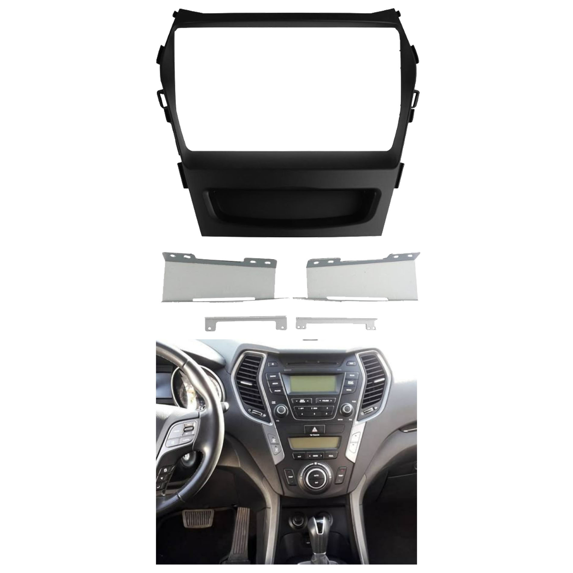 Bisel Adaptador Radio 9 Pulgadas Hyundai Santa Fe 1
