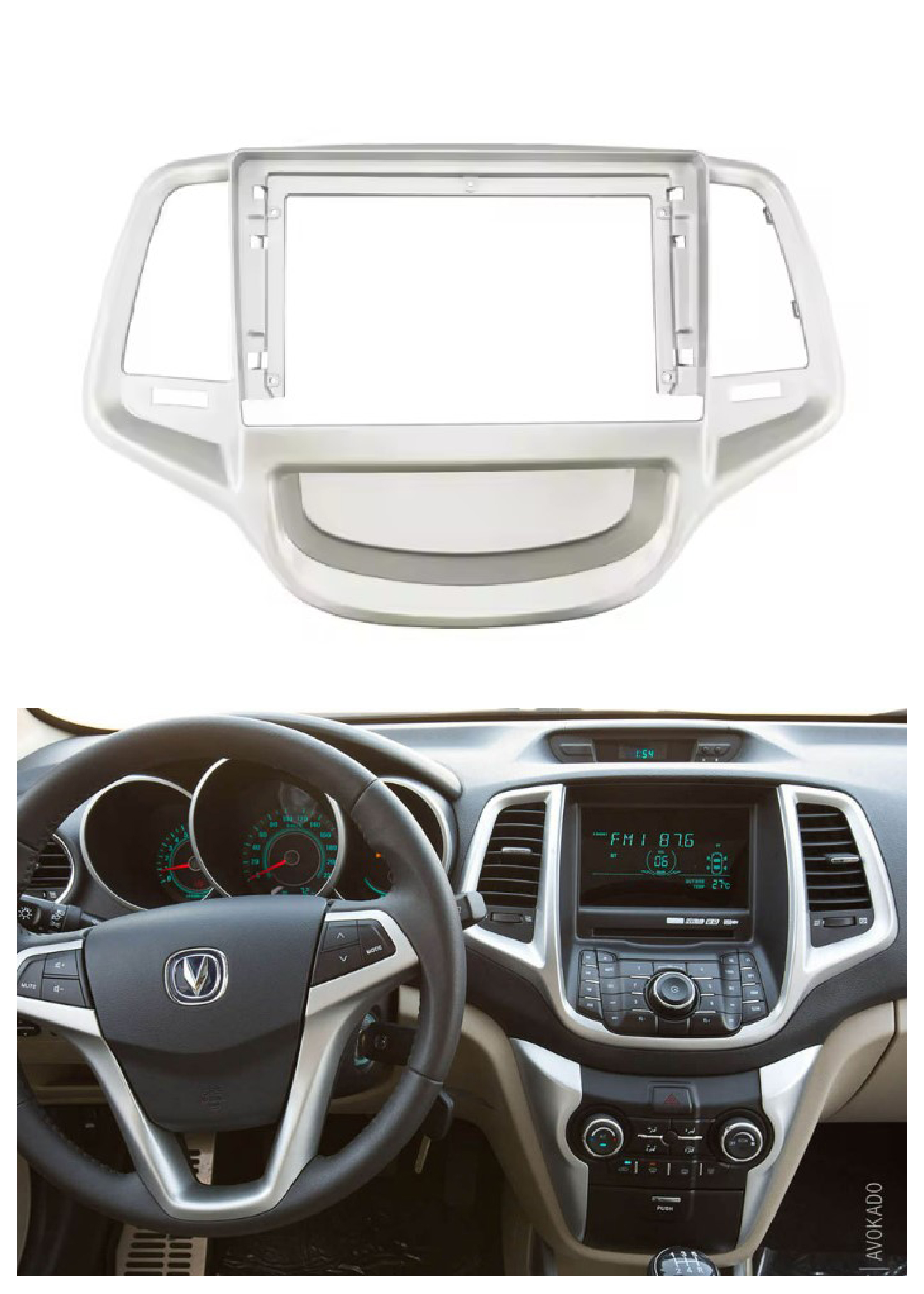 Bisel Adaptador Radio 9 Pulgadas Changan Eado 1