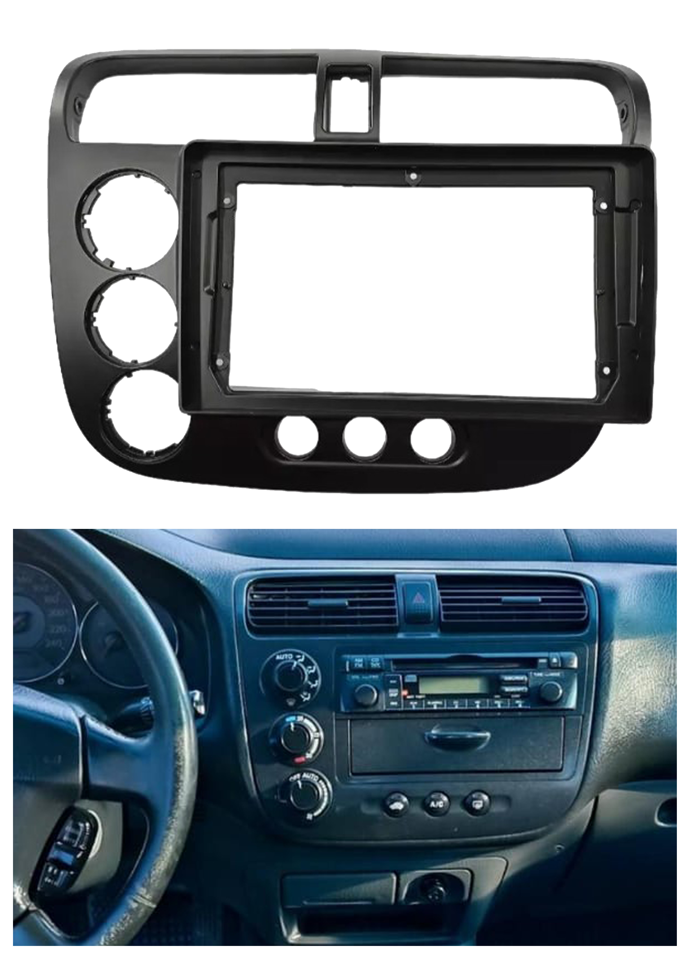 Bisel Adaptador Radio 9 Pulgadas Honda Civic 1