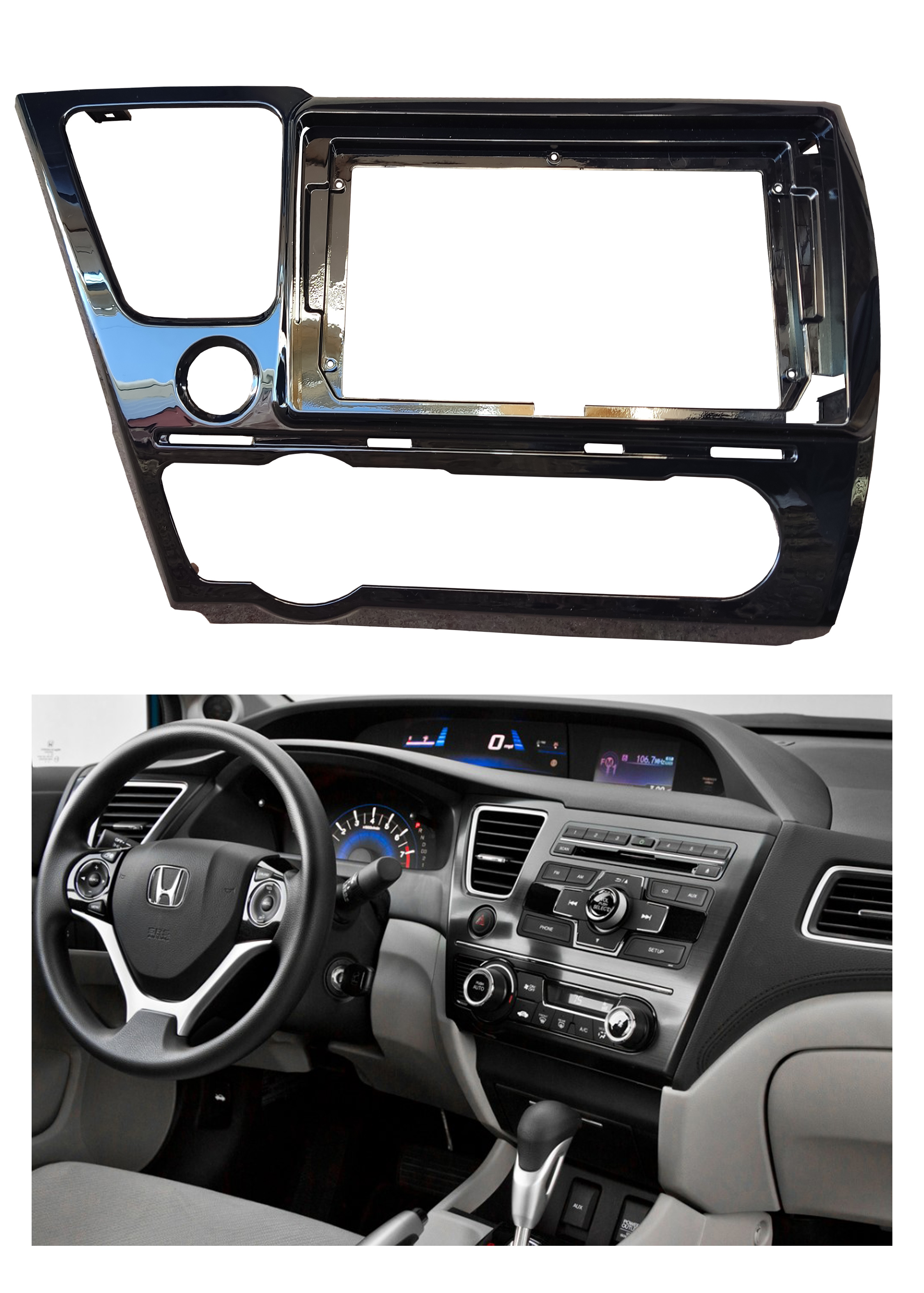 Bisel Adaptador Radio 9 Pulgadas Honda Civic 1