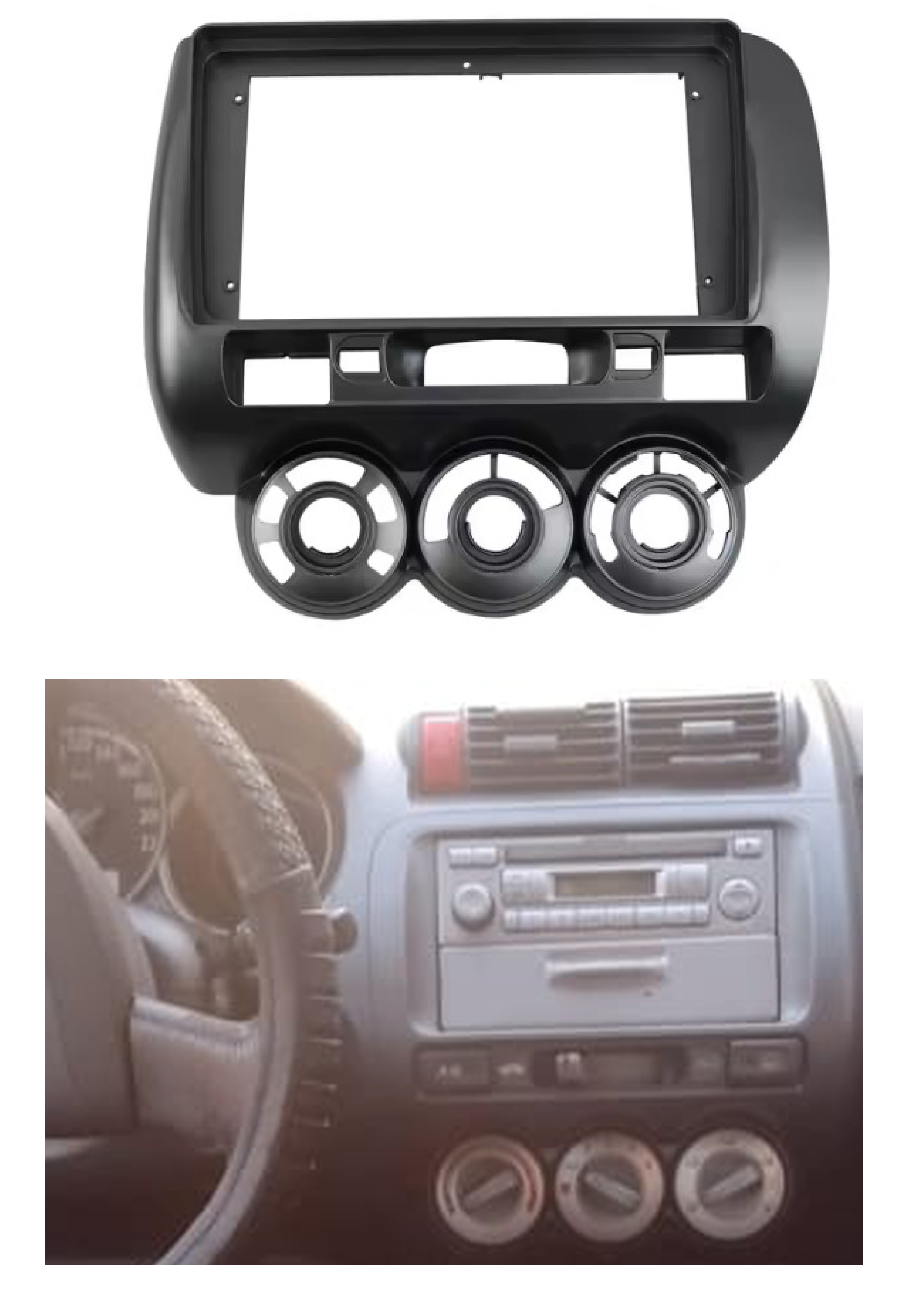 Bisel Adaptador Radio 9 Pulgadas Honda Fit 1