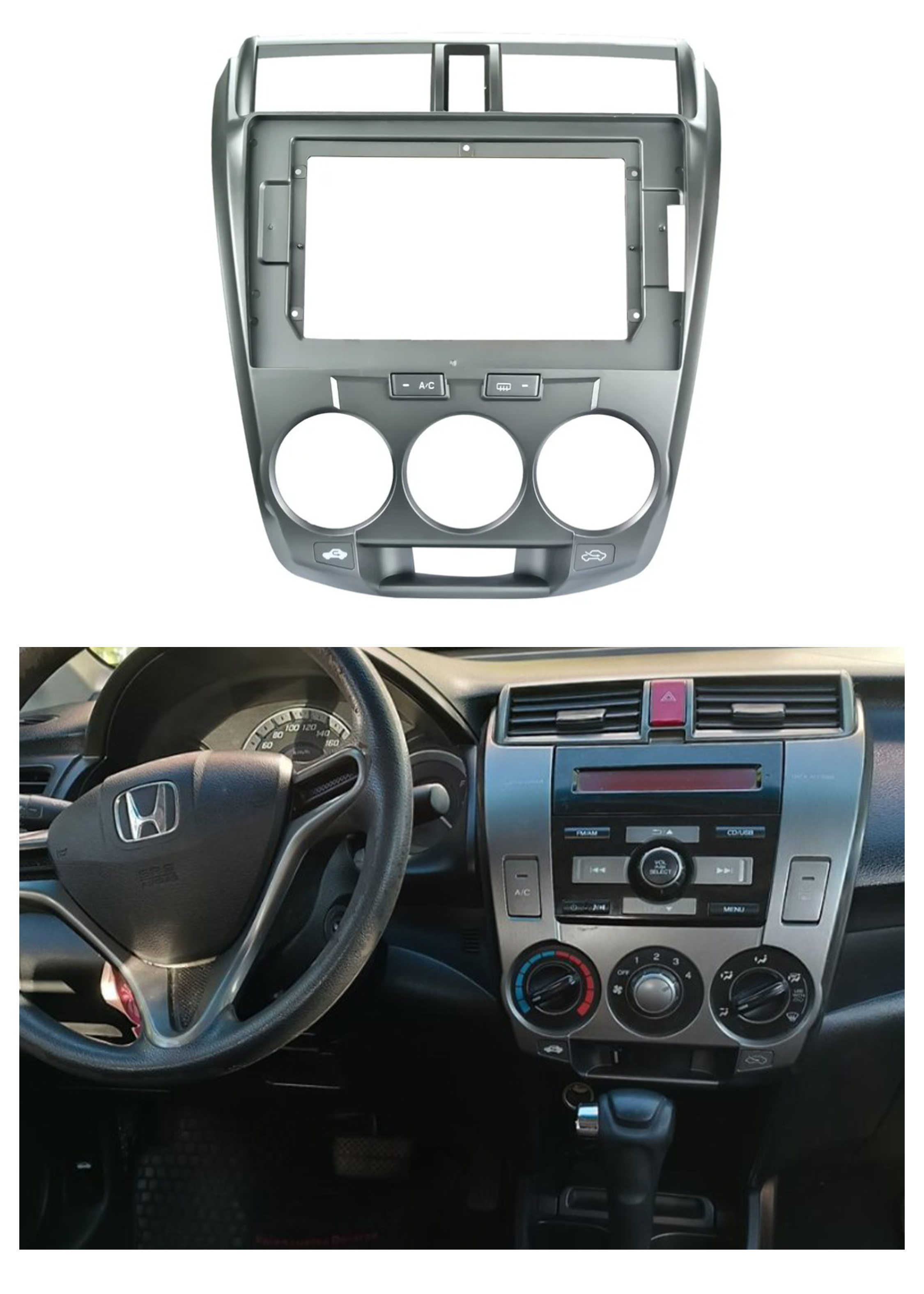 Bisel Adaptador Radio 9 Pulgadas Honda City 1