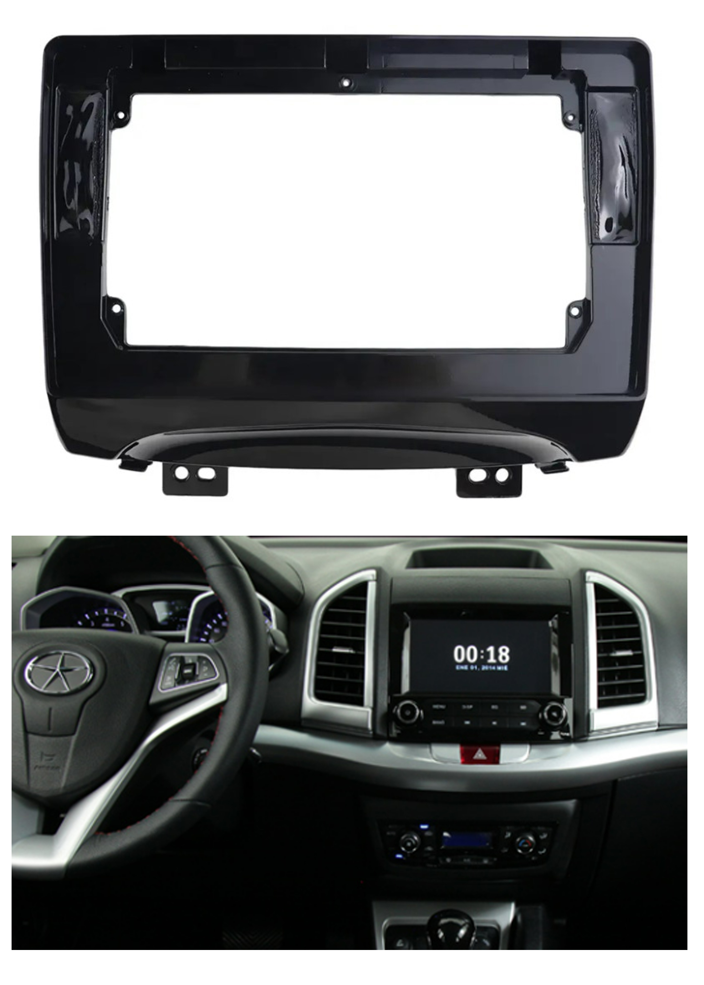 Bisel Adaptador Radio 9 Pulgadas Jac S3 1