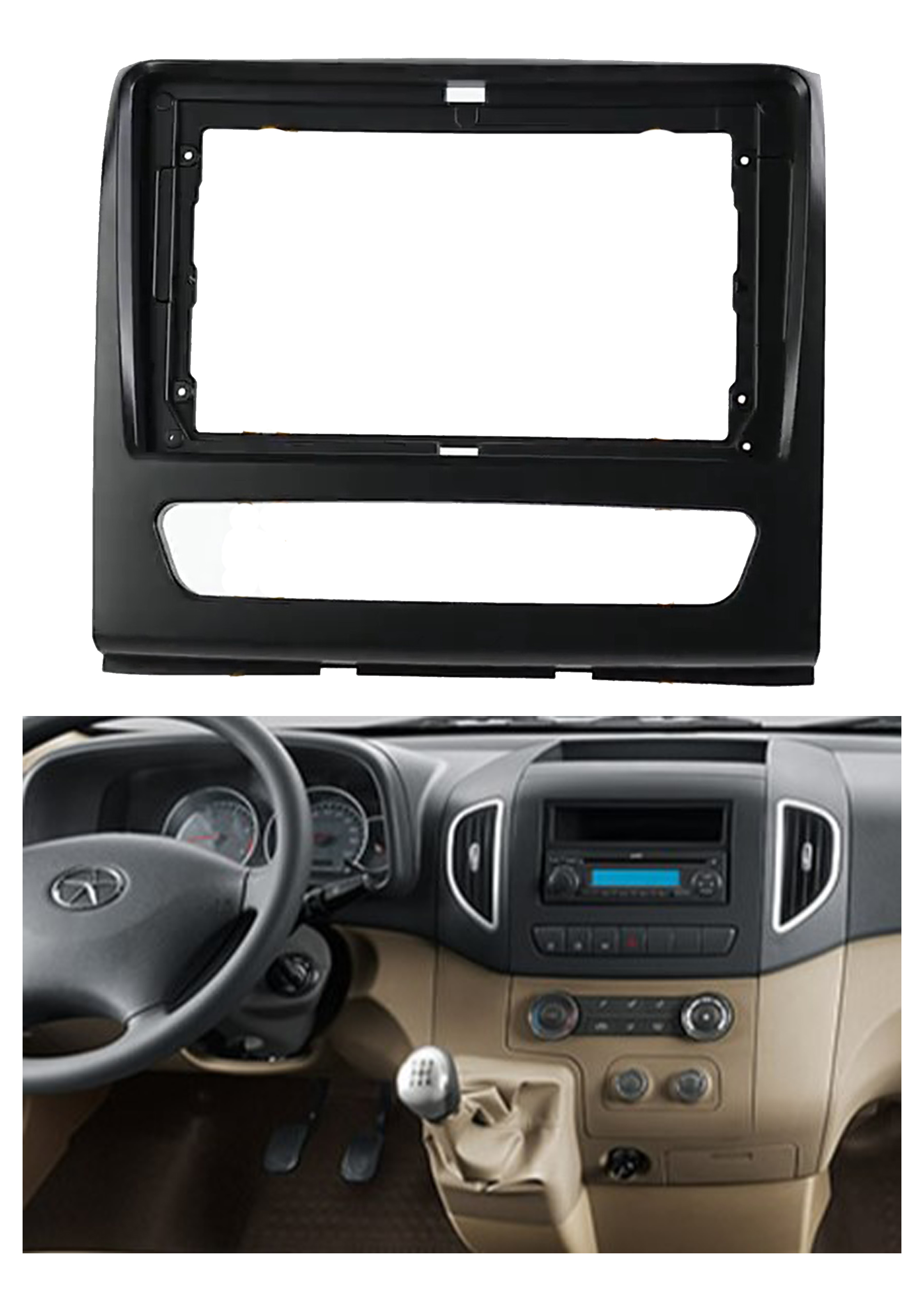 Bisel Adaptador Radio 9 Pulgadas Jac Sunray 1