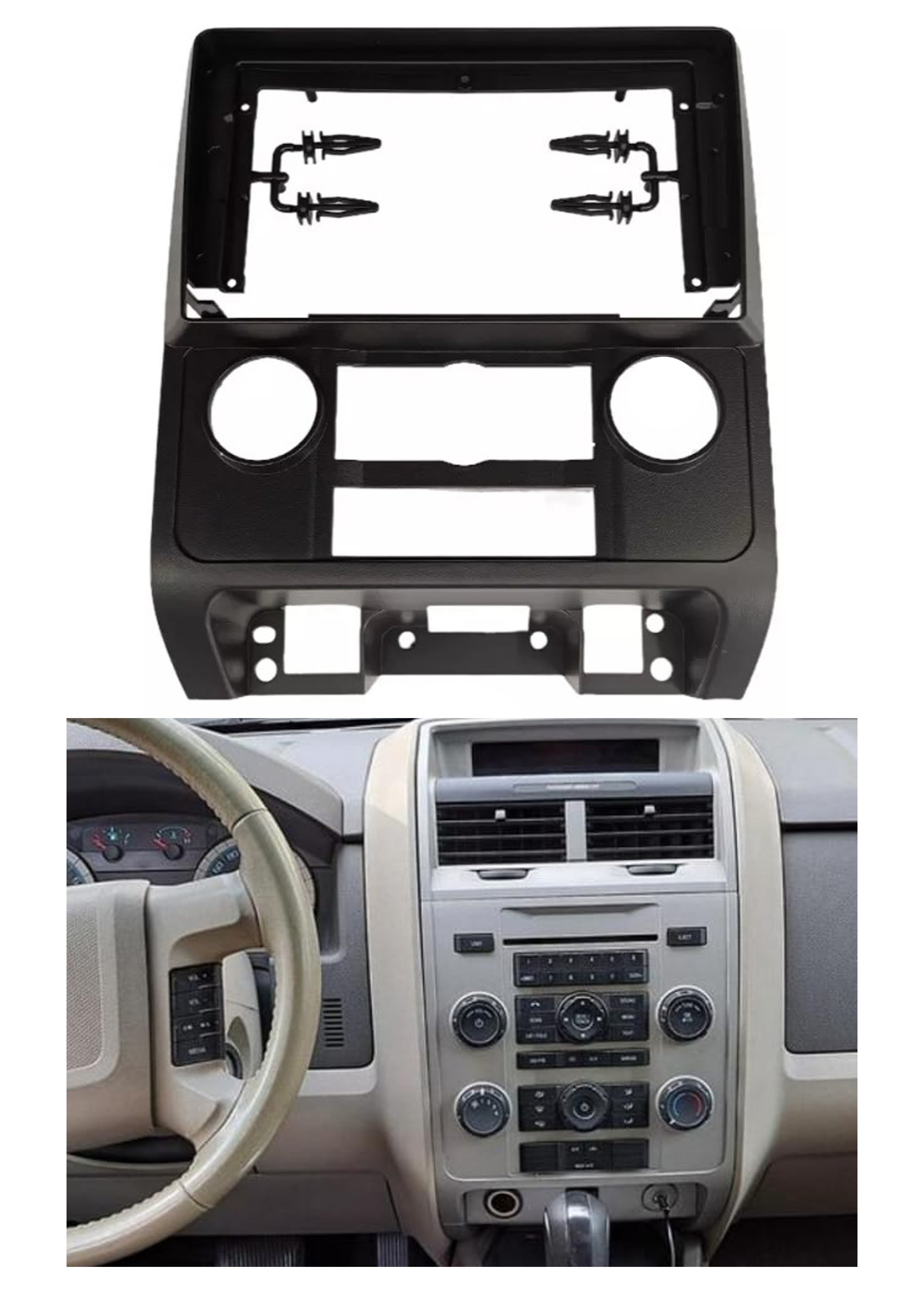 Bisel Adaptador Radio 9 Pulgadas Ford Escape 1