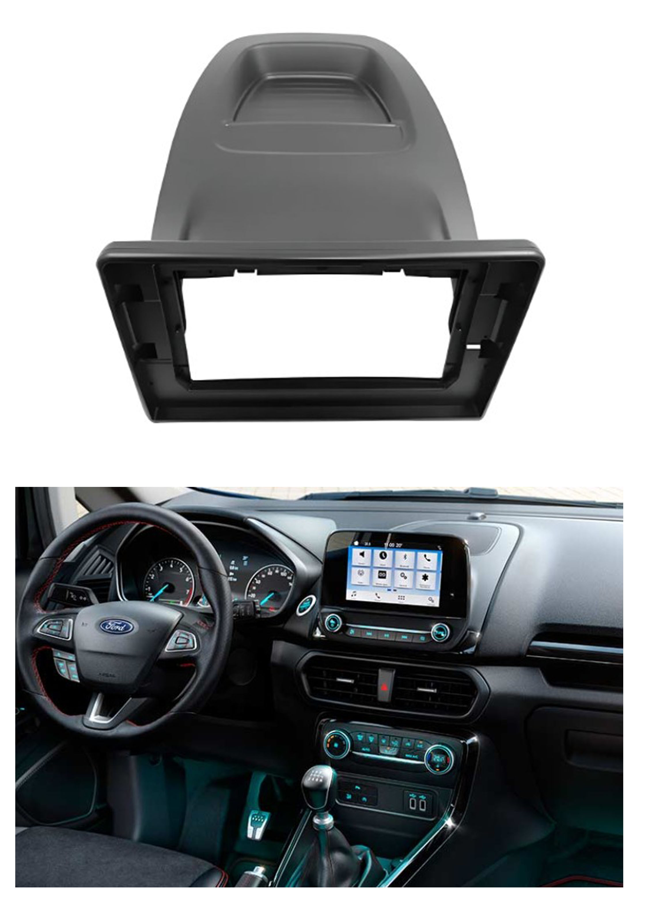Bisel Adaptador Radio 9 Pulgadas Ford Ecosport 1