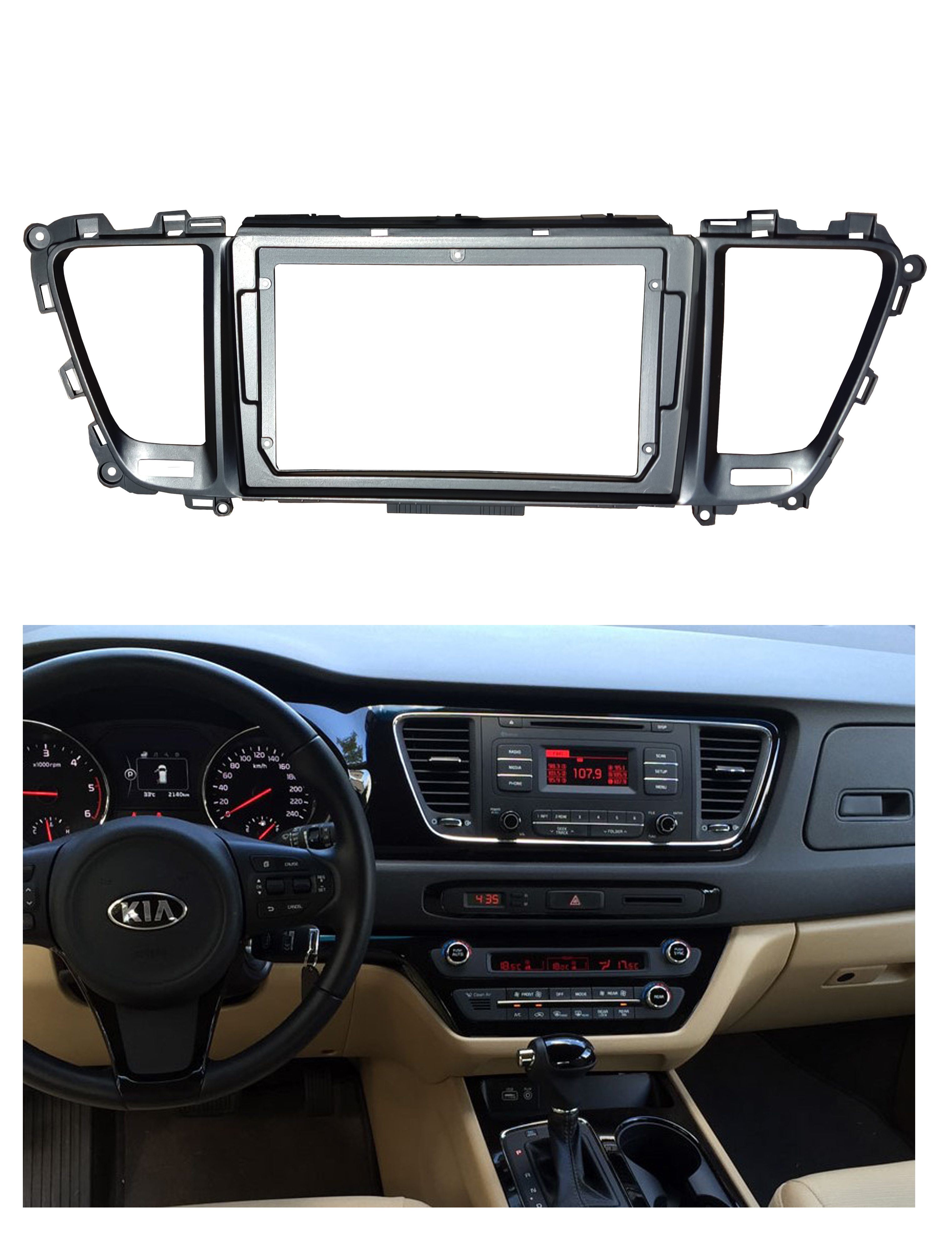 Bisel Adaptador Radio 9 Pulgadas Kia Carnival 1
