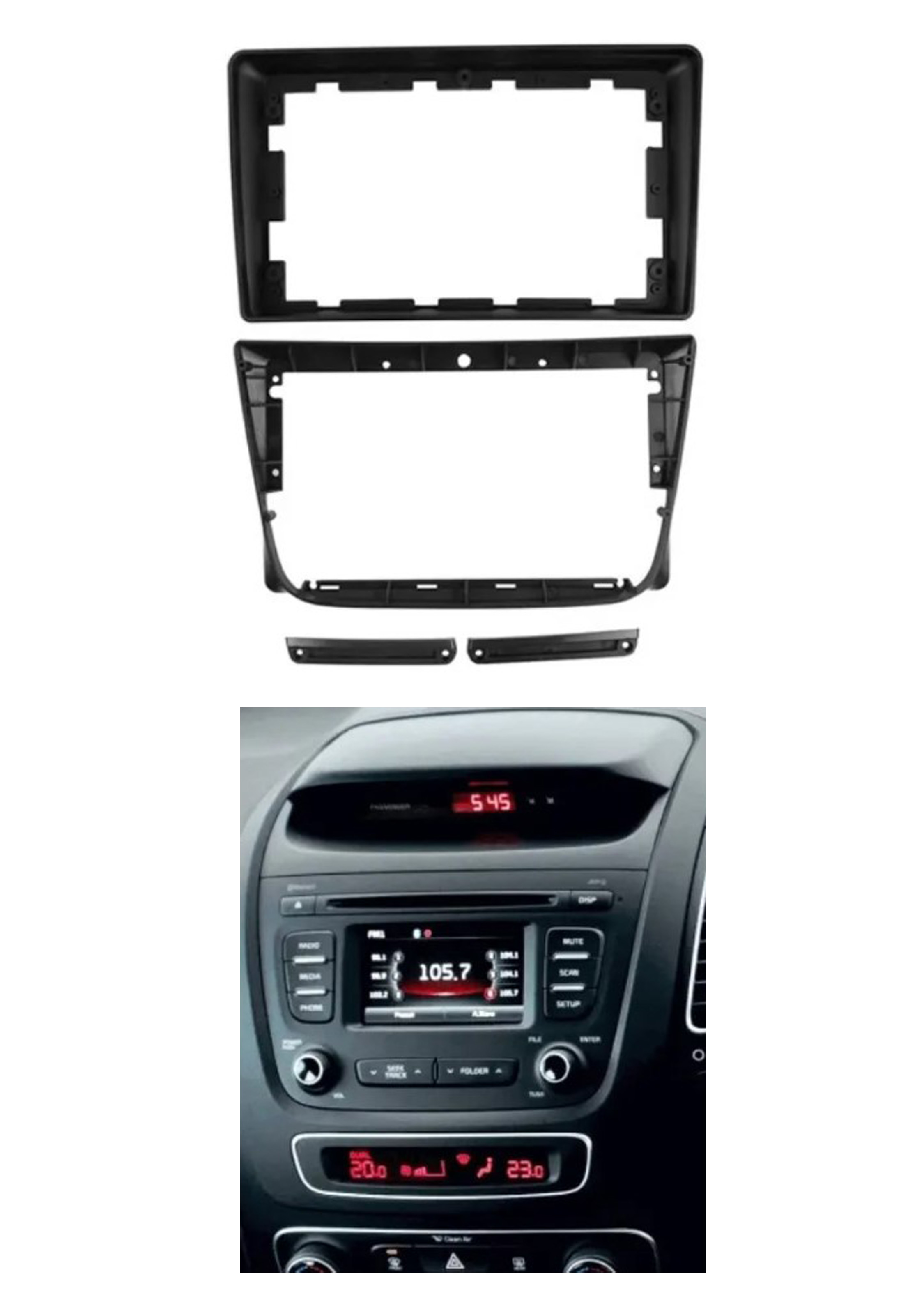 Bisel Adaptador Radio 9 Pulgadas Kia Sorento 1