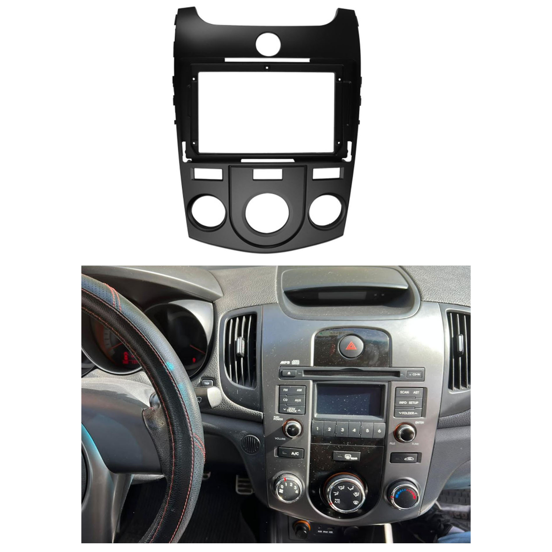 Bisel Adaptador Radio 9 Pulgadas Kia Cerato 1