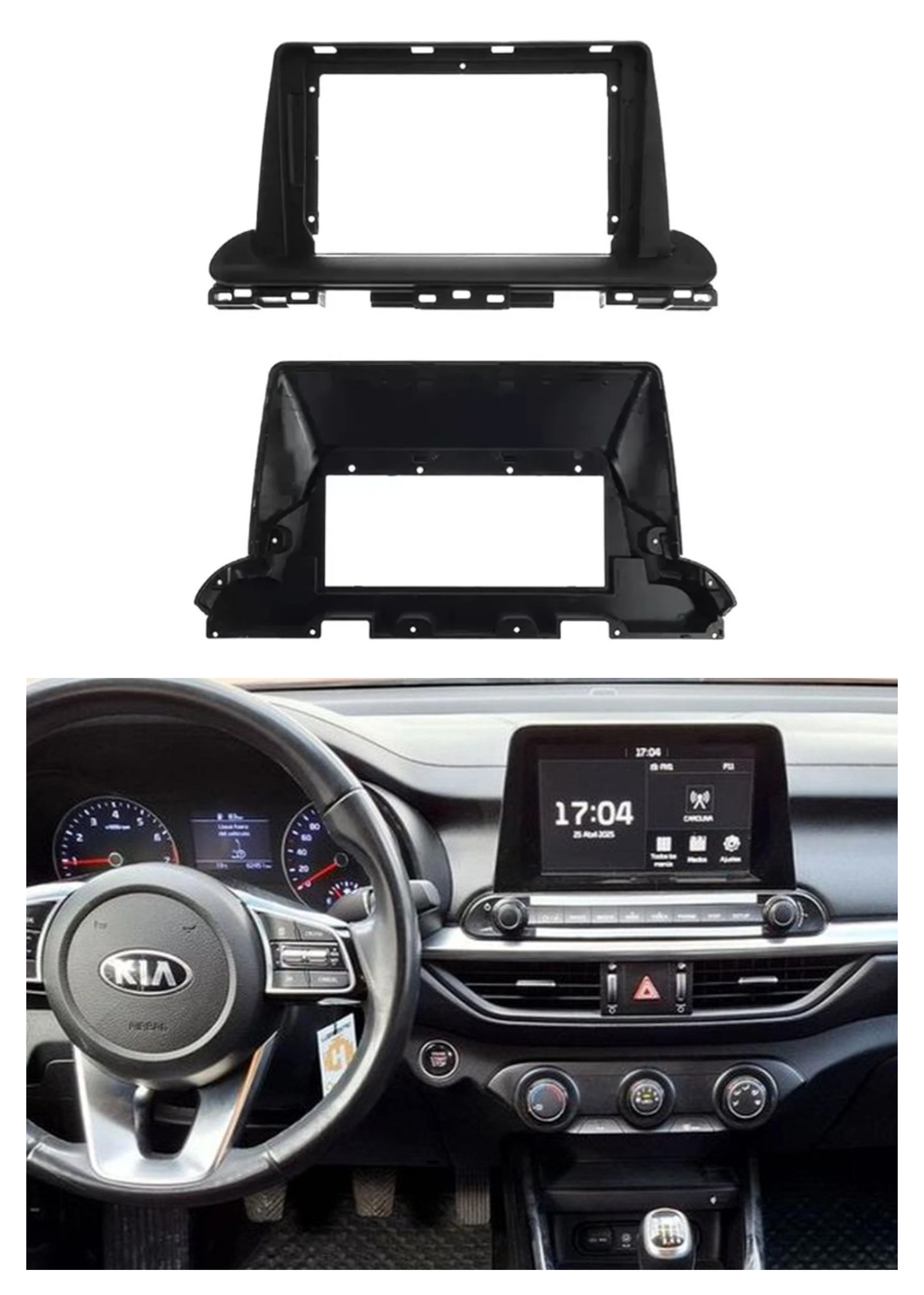 Bisel Adaptador Radio 9 Pulgadas Kia Cerato 1