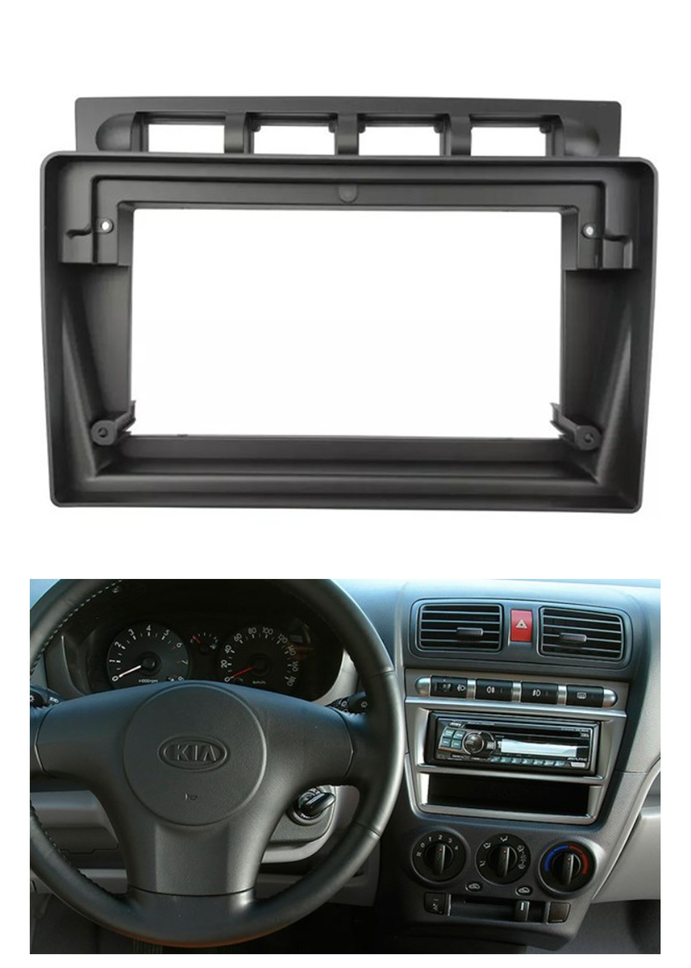 Bisel Adaptador Radio 9 Pulgadas Kia Morning 1