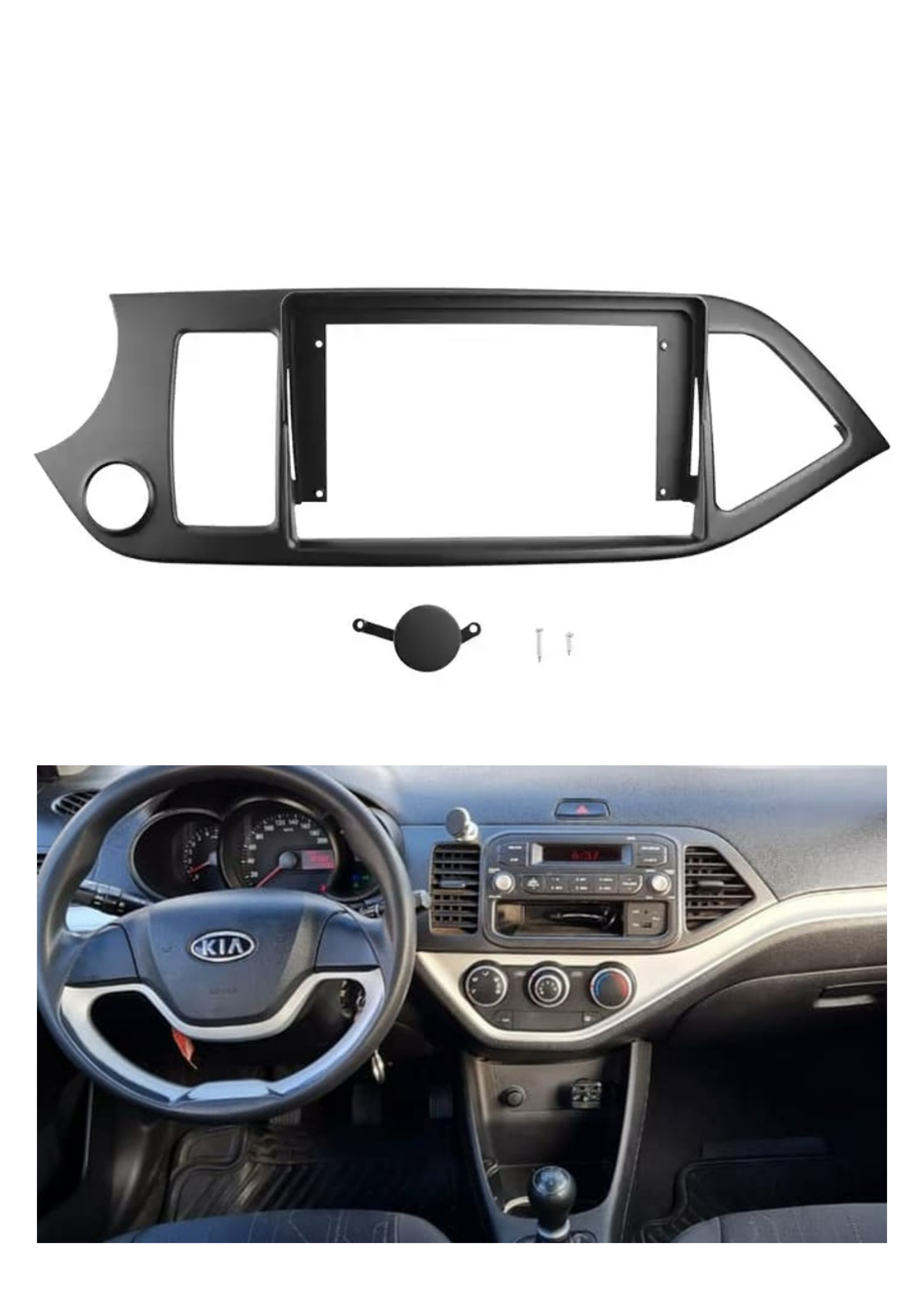 Bisel Adaptador Radio 9 Pulgadas Kia Morning 2