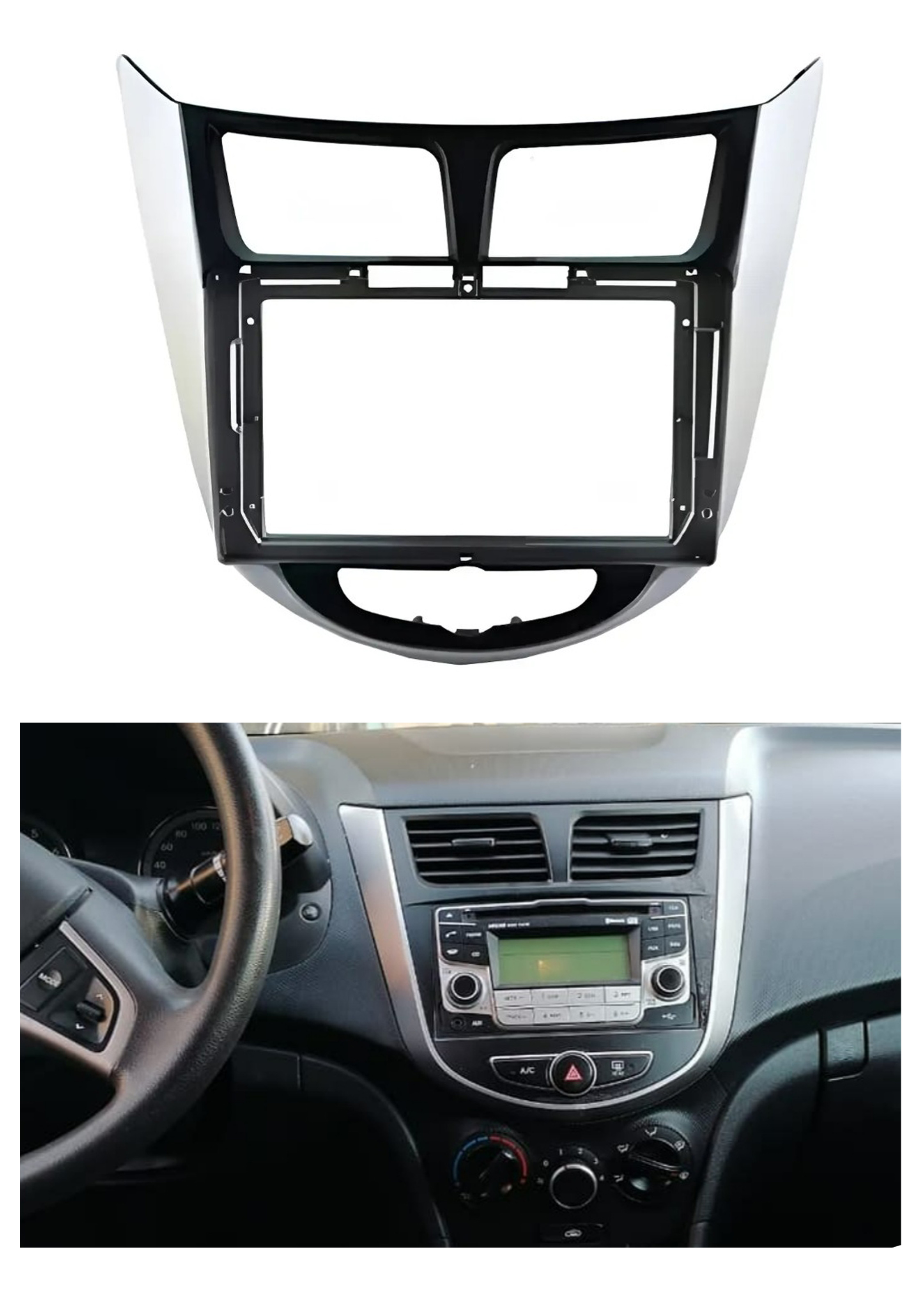 Bisel Adaptador Radio 9 Pulgadas Hyundai Accent 1