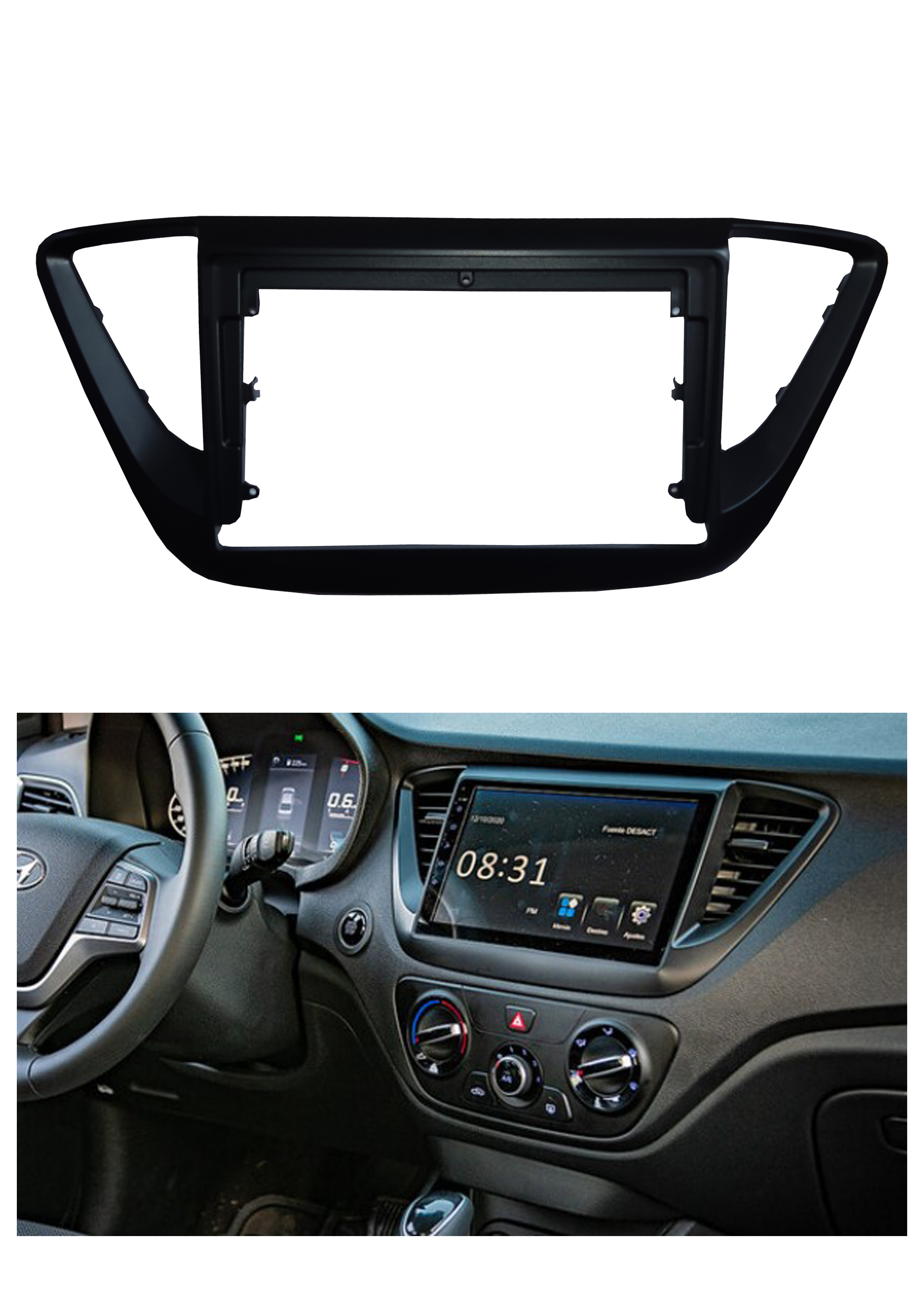 Bisel Adaptador Radio 9 Pulgadas Hyundai Accent 1