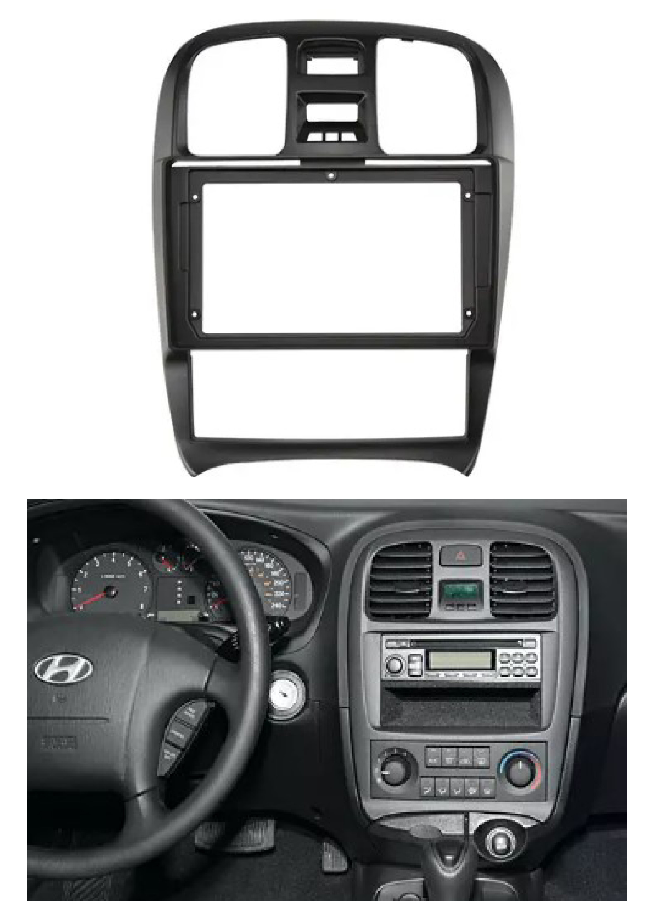 Bisel Adaptador Radio 9 Pulgadas Hyundai Sonata 1