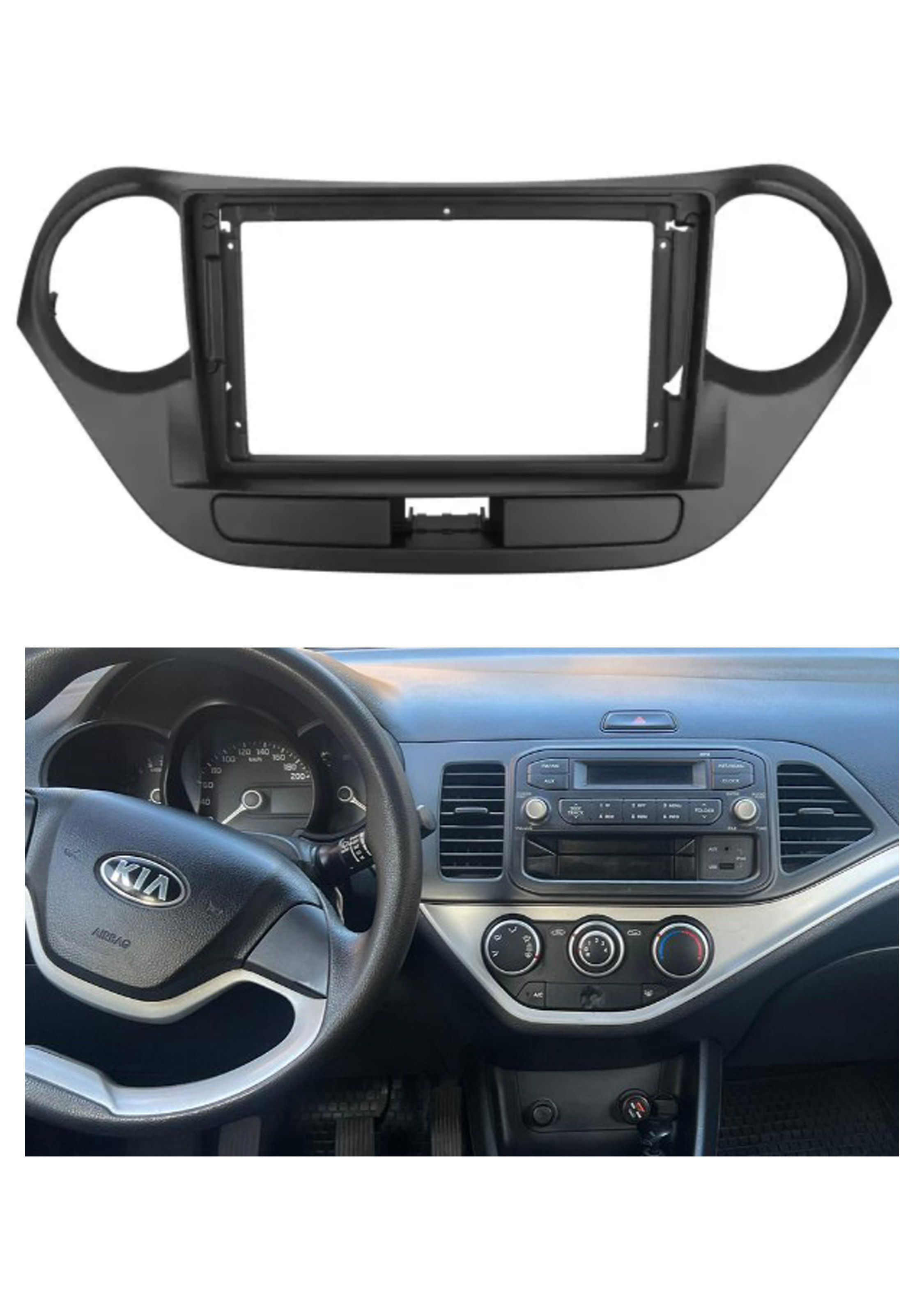 Bisel Adaptador Radio 9 Pulgadas Hyundai I10 1