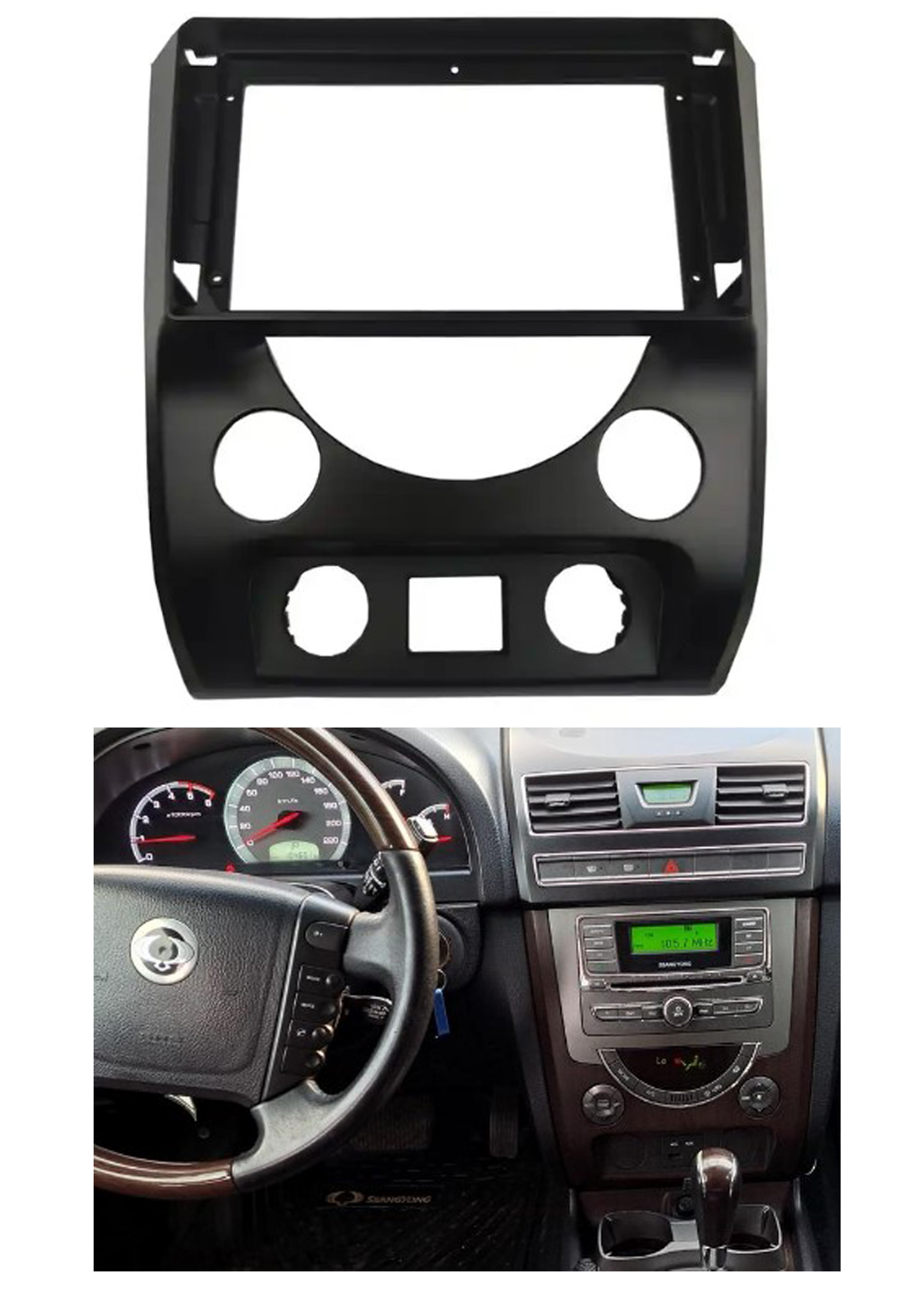 Bisel Adaptador Radio 9 Pulgadas Ssangyong Rexton 1