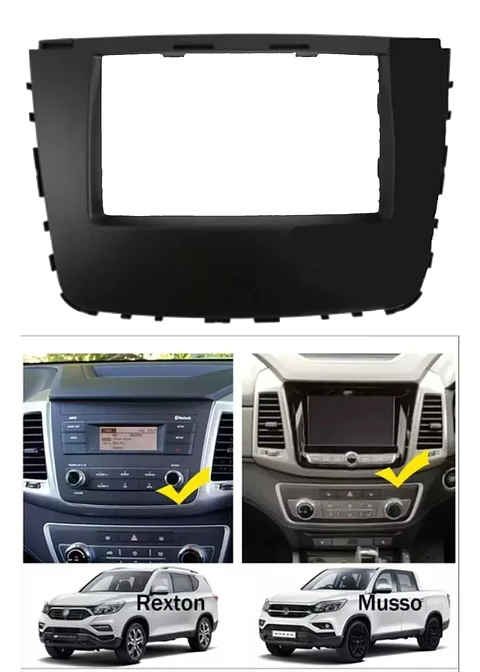 Bisel Adaptador Radio 7 Pulgadas Ssangyong Musso / Ssangyong Rexton