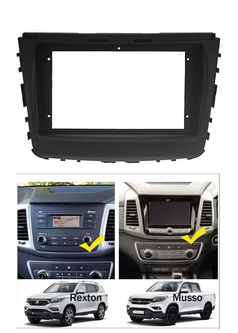 Bisel Adaptador Radio 9 Pulgadas Ssangyong Musso / Ssangyong Rexton