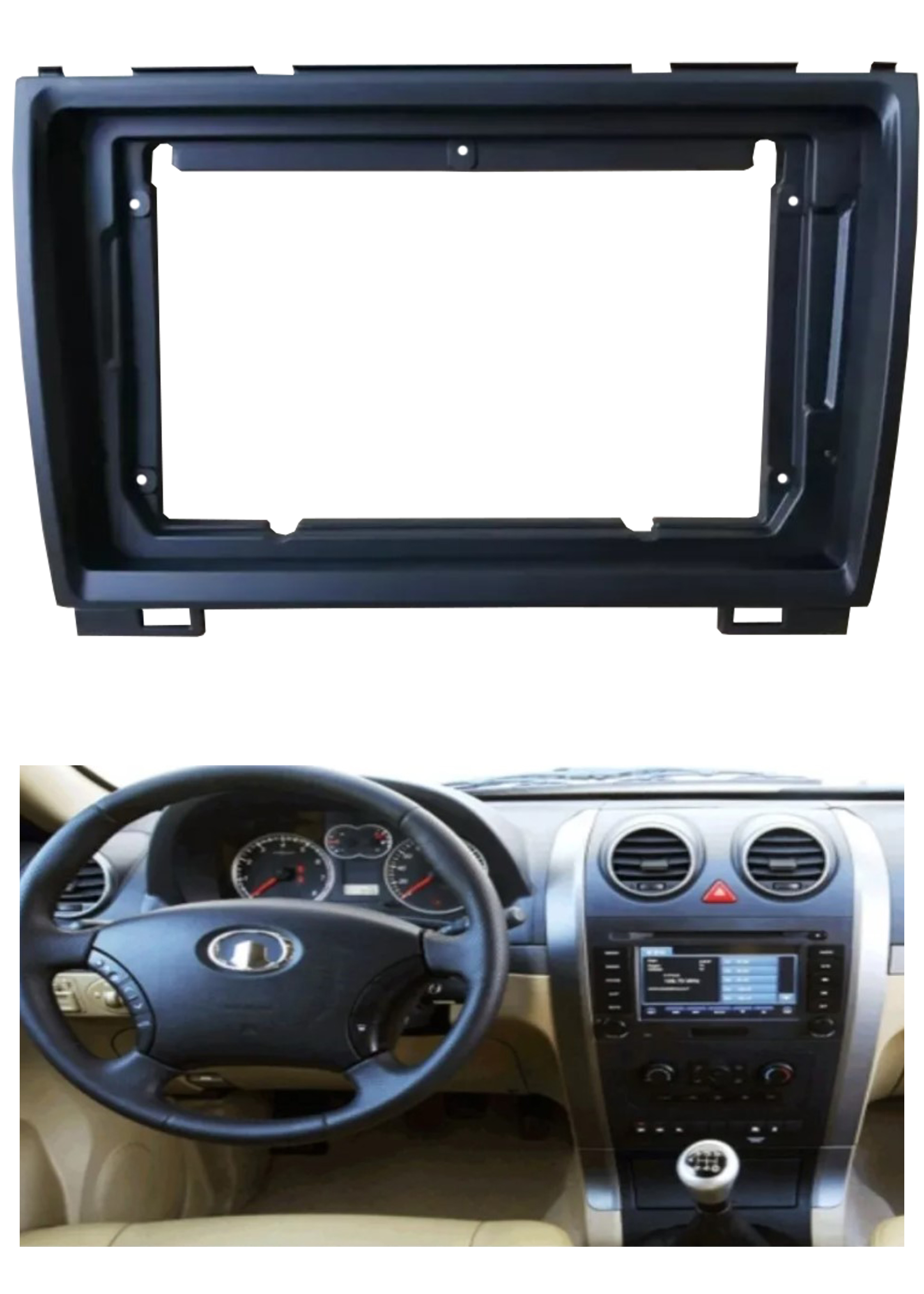 Bisel Adaptador Radio 9 Pulgadas Great Wall Haval H3, H5 1