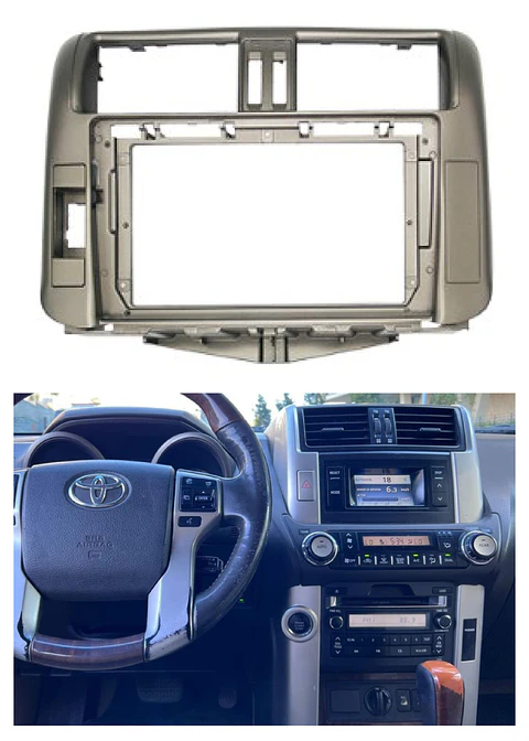 Bisel Adaptador Radio 9 Pulgadas Toyota Land Cruiser Prado