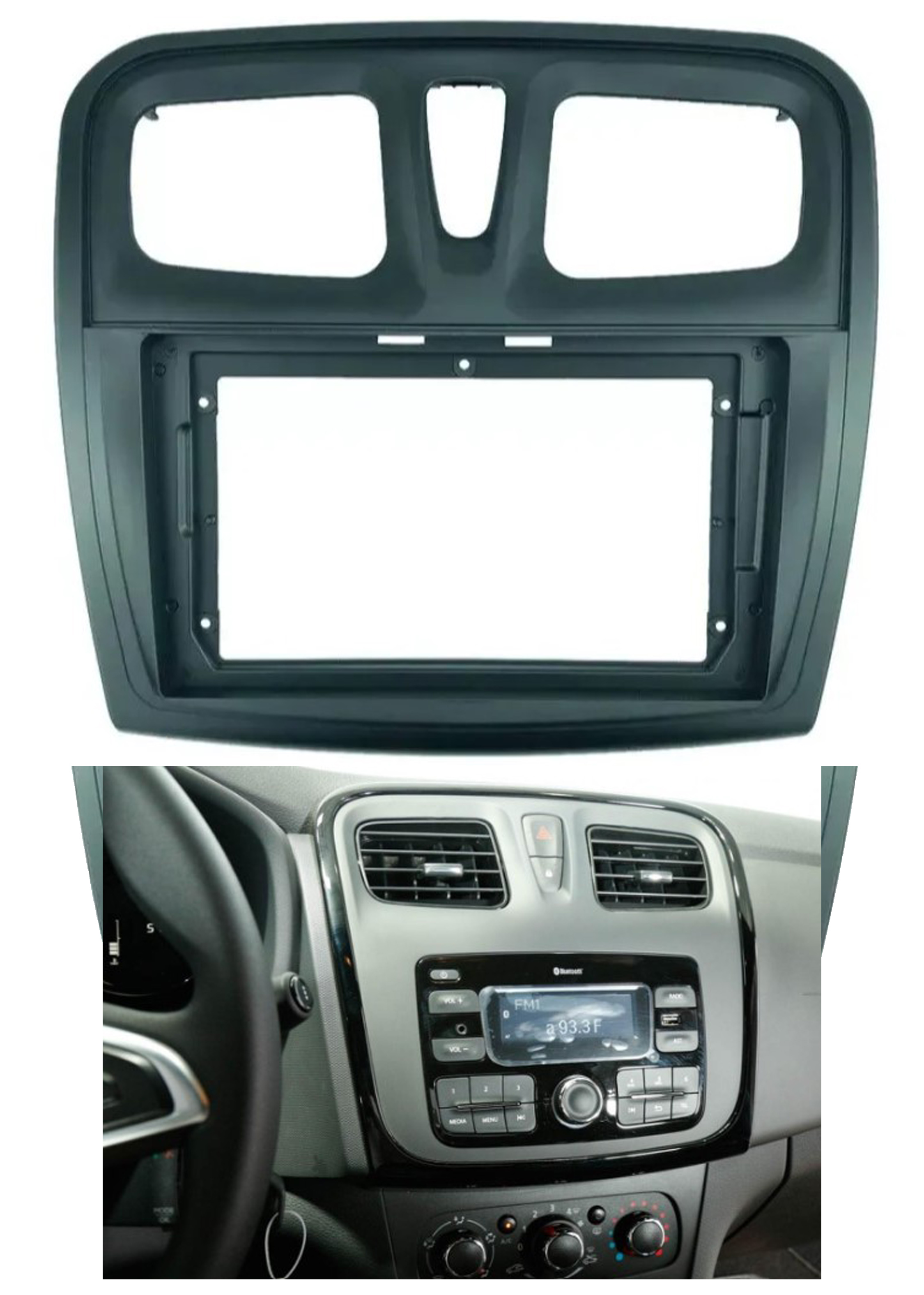 Bisel Adaptador Radio 9 Pulgadas Renault Symbol 2