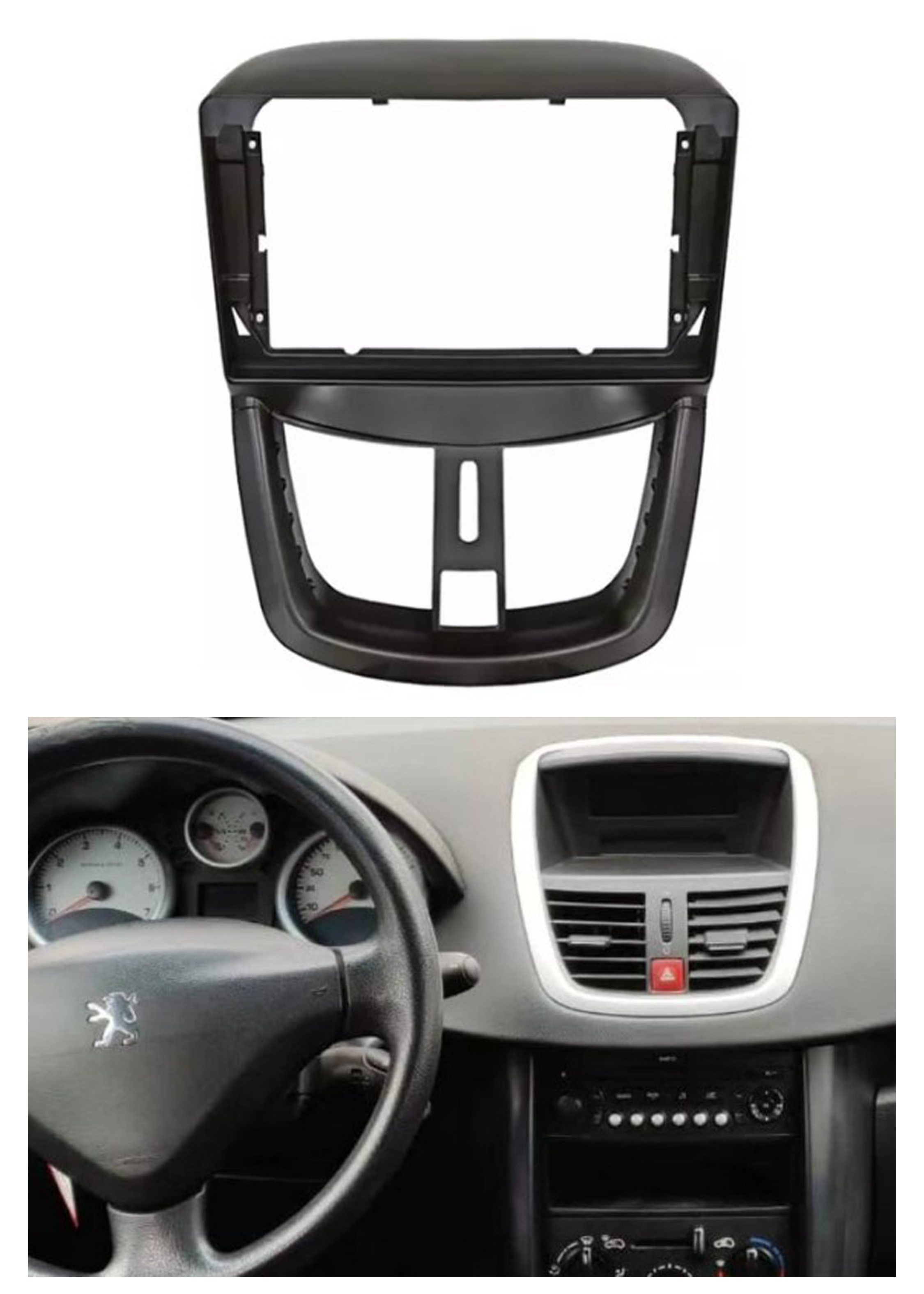 Bisel Adaptador Radio 9 Pulgadas Peugeot 207 1