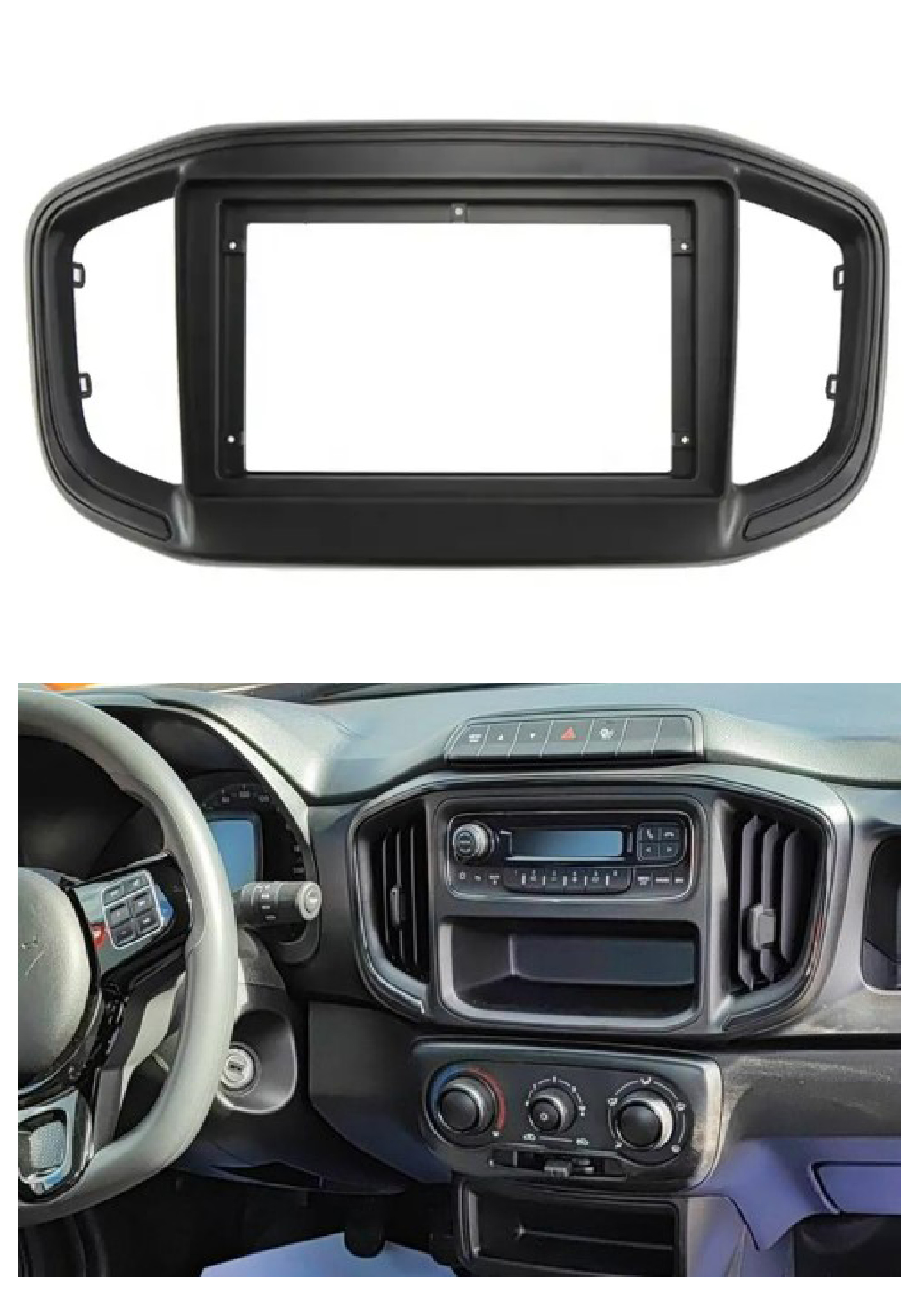 Bisel Adaptador Radio 9 Pulgadas Ram 700 / Fiat Strada 2