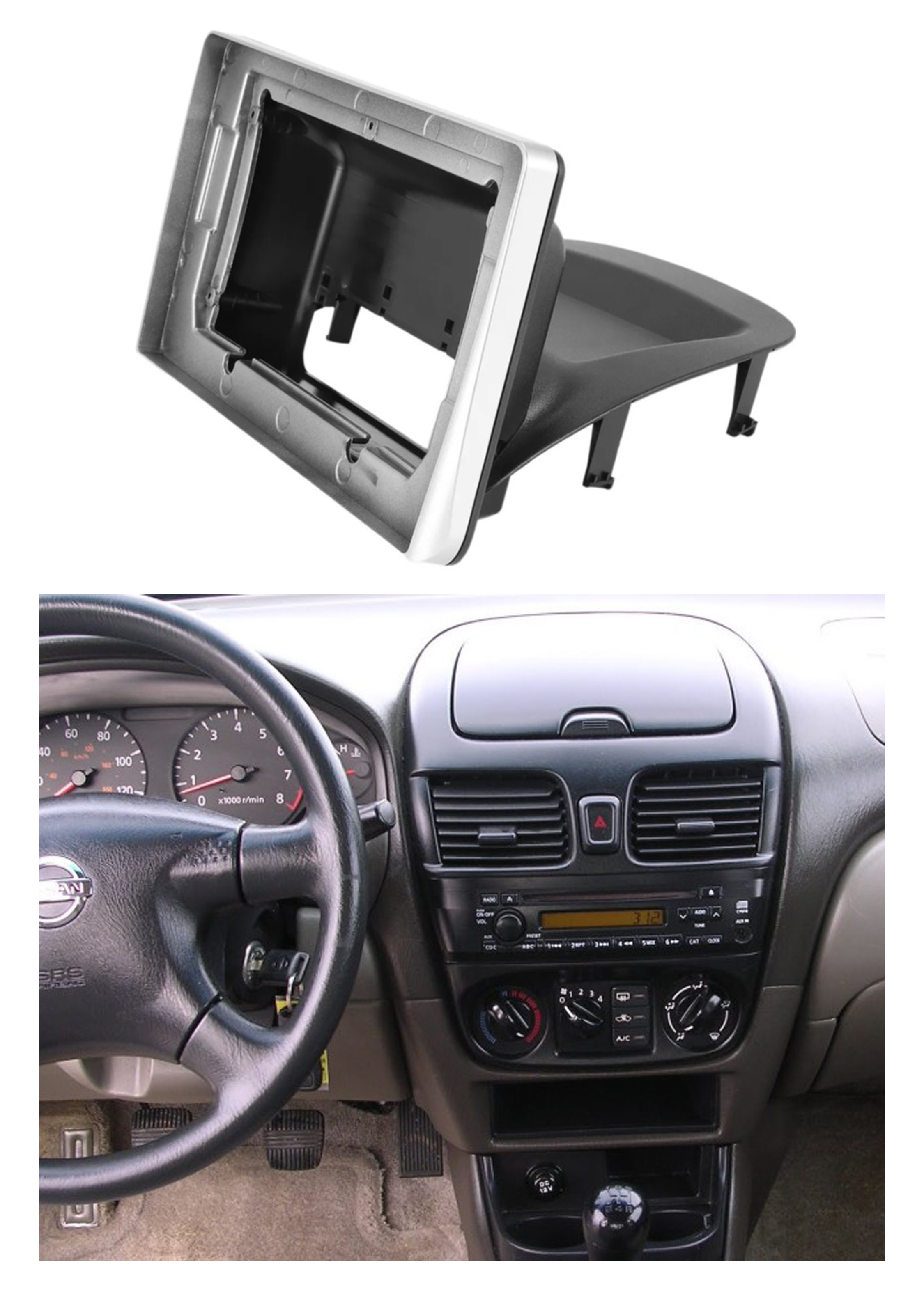 Bisel Adaptador Radio 9 Pulgadas Nissan Sentra 1