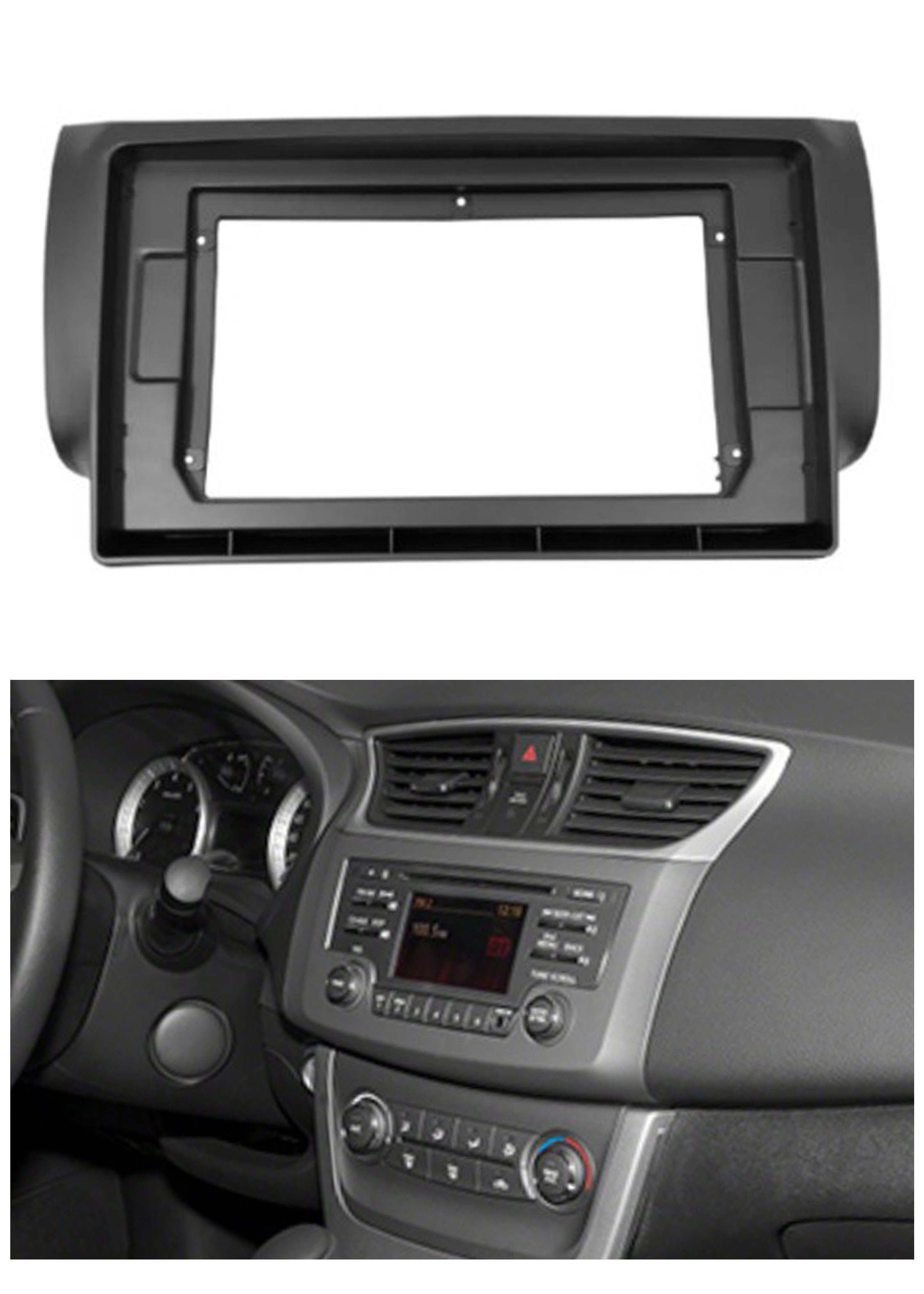 Bisel Adaptador Radio 9 Pulgadas Nissan Sentra 1