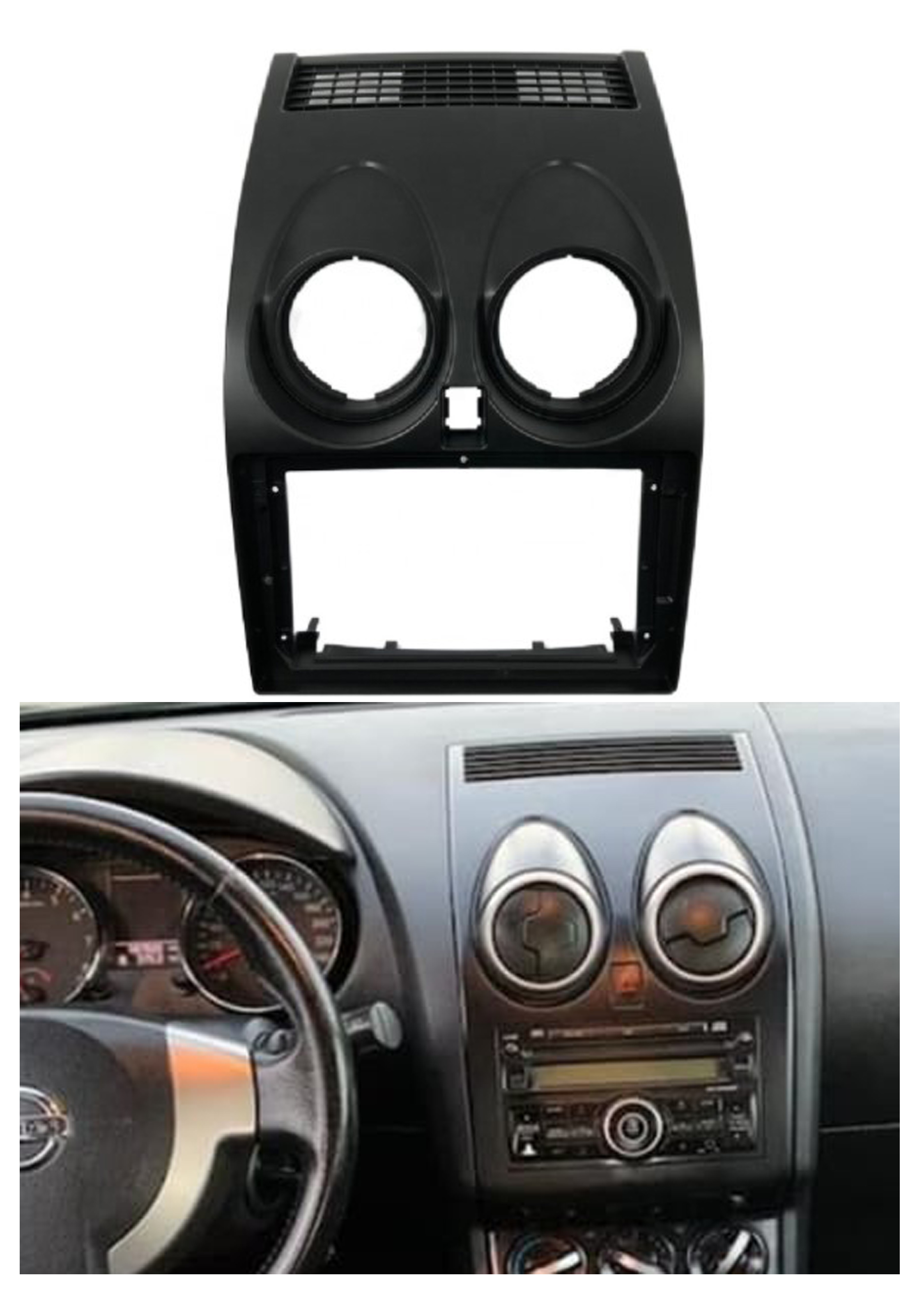 Bisel Adaptador Radio 9 Pulgadas Nissan Qashqai 1