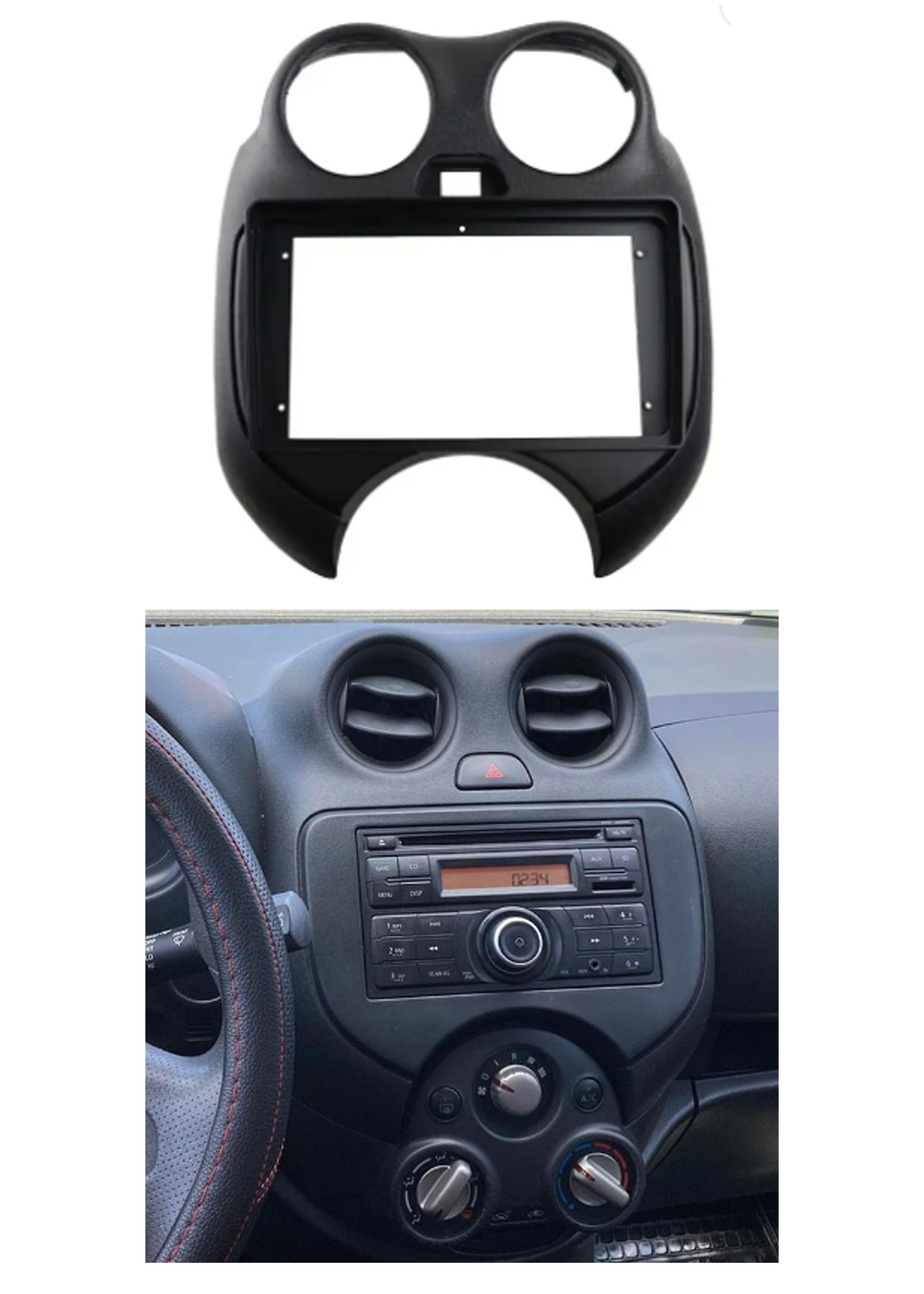 Bisel Adaptador Radio 9 Pulgadas Nissan March / Nissan Versa 1