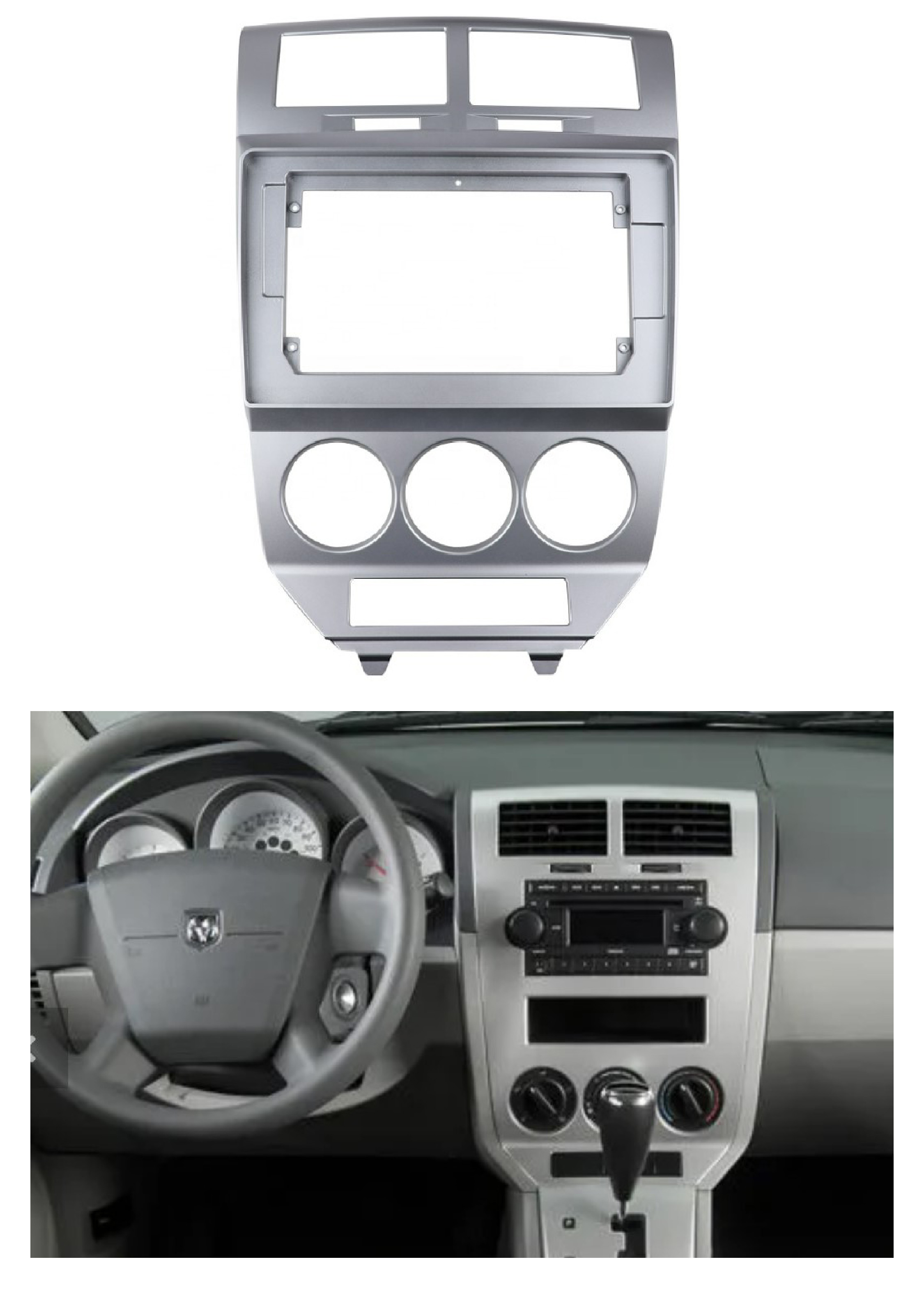 Bisel Adaptador Radio 9 Pulgadas Dodge Caliber 1